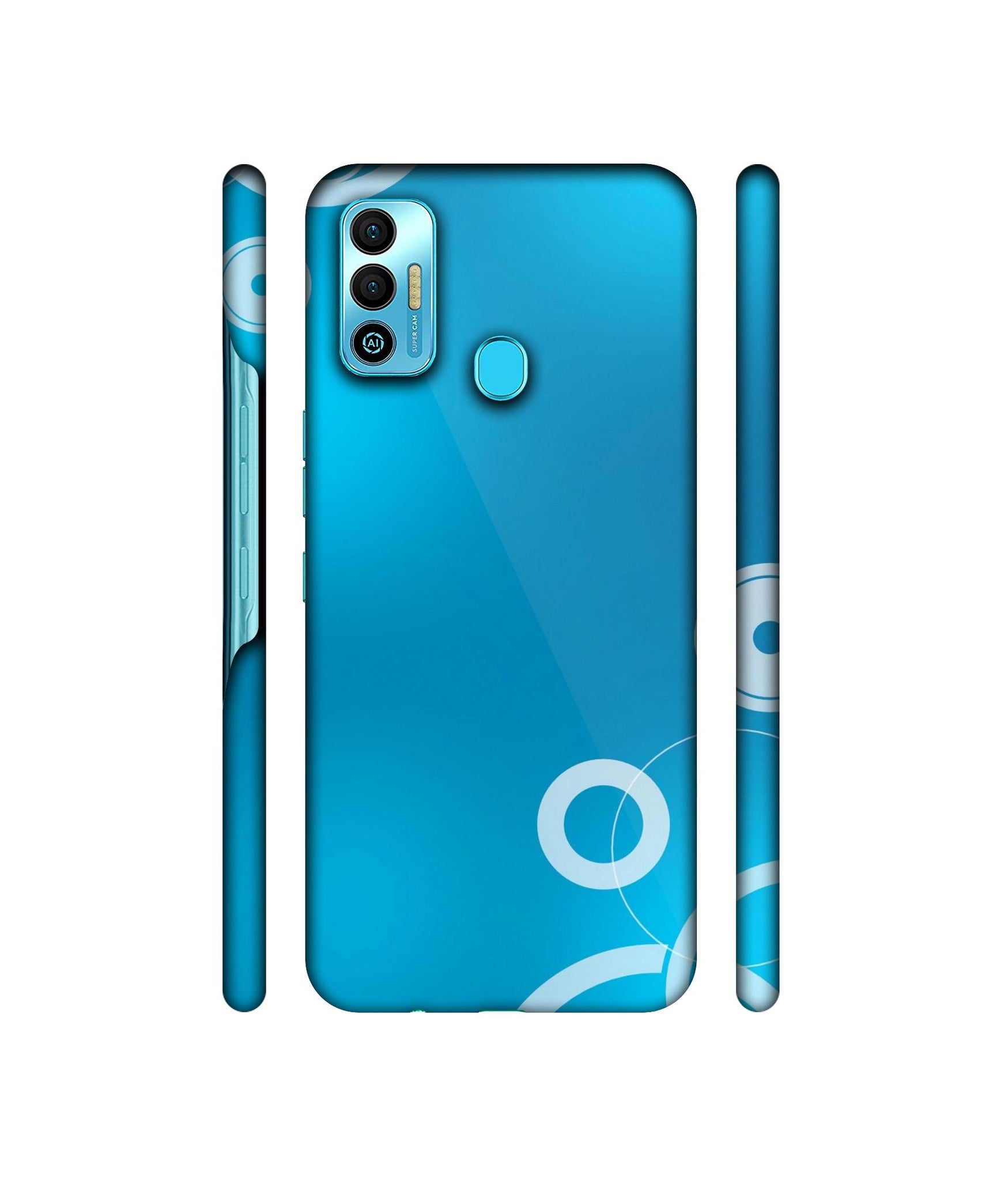 Circle Background Designer Hard Back Cover for Tecno Spark 7T