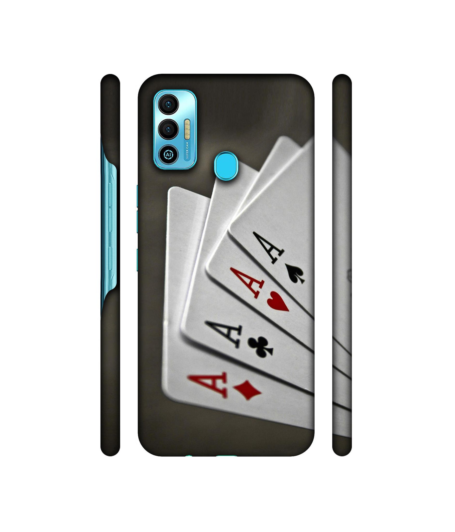 Ace Cards Designer Hard Back Cover for Tecno Spark 7T