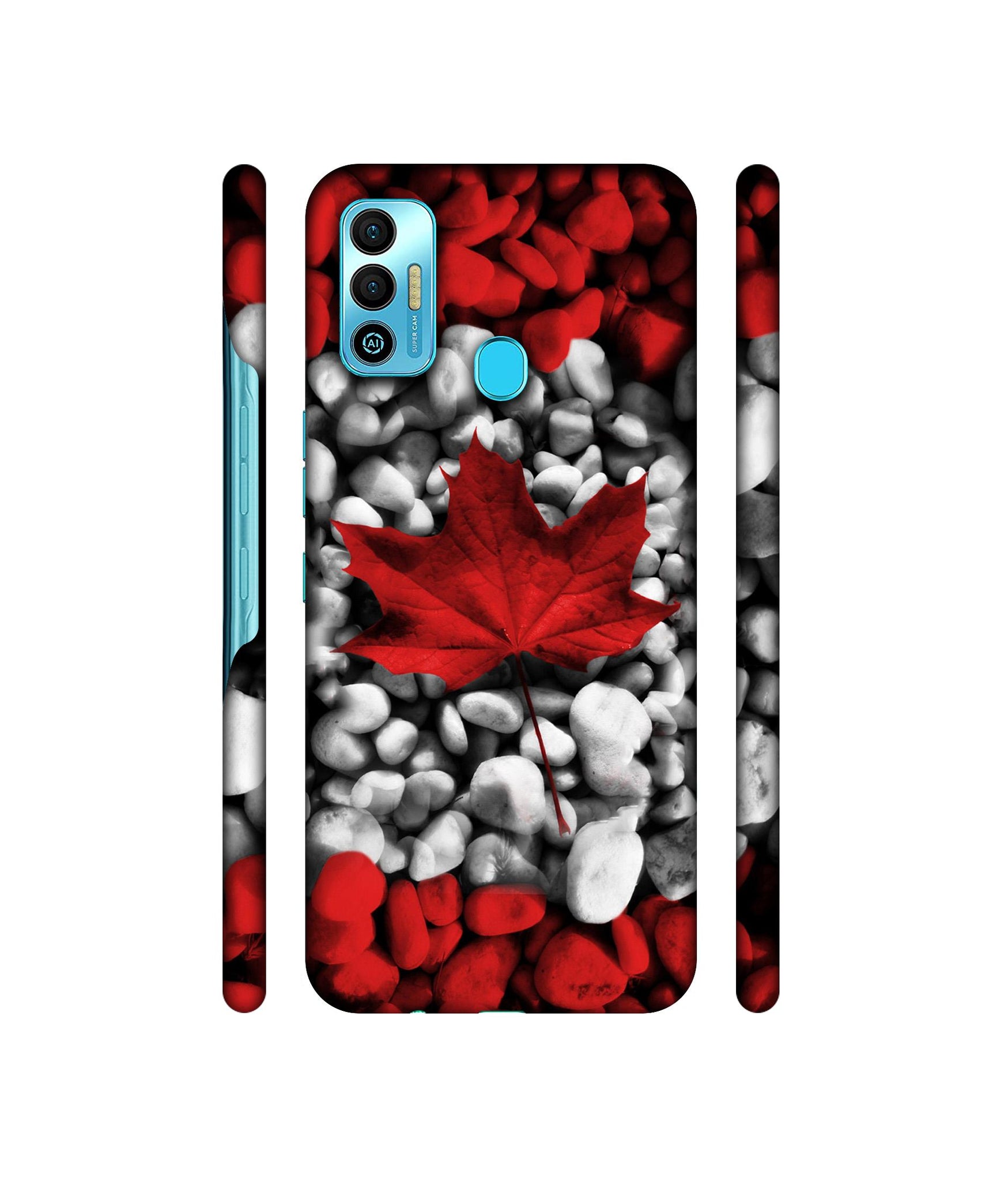 Canada Leaves Flag Designer Hard Back Cover for Tecno Spark 7T