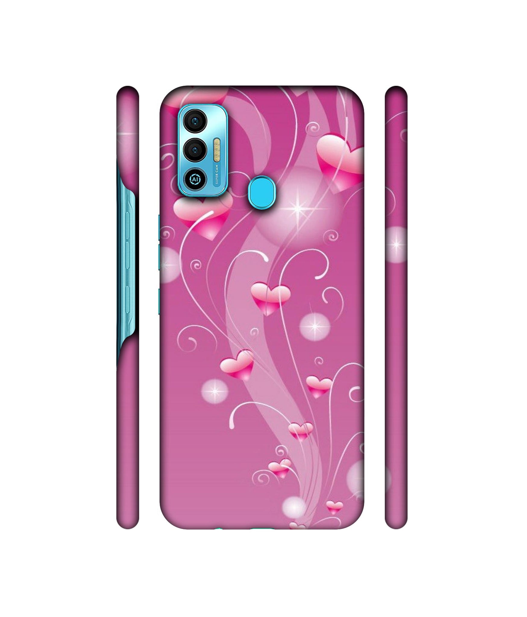 Tea White Designer Hard Back Cover for Tecno Spark 7T