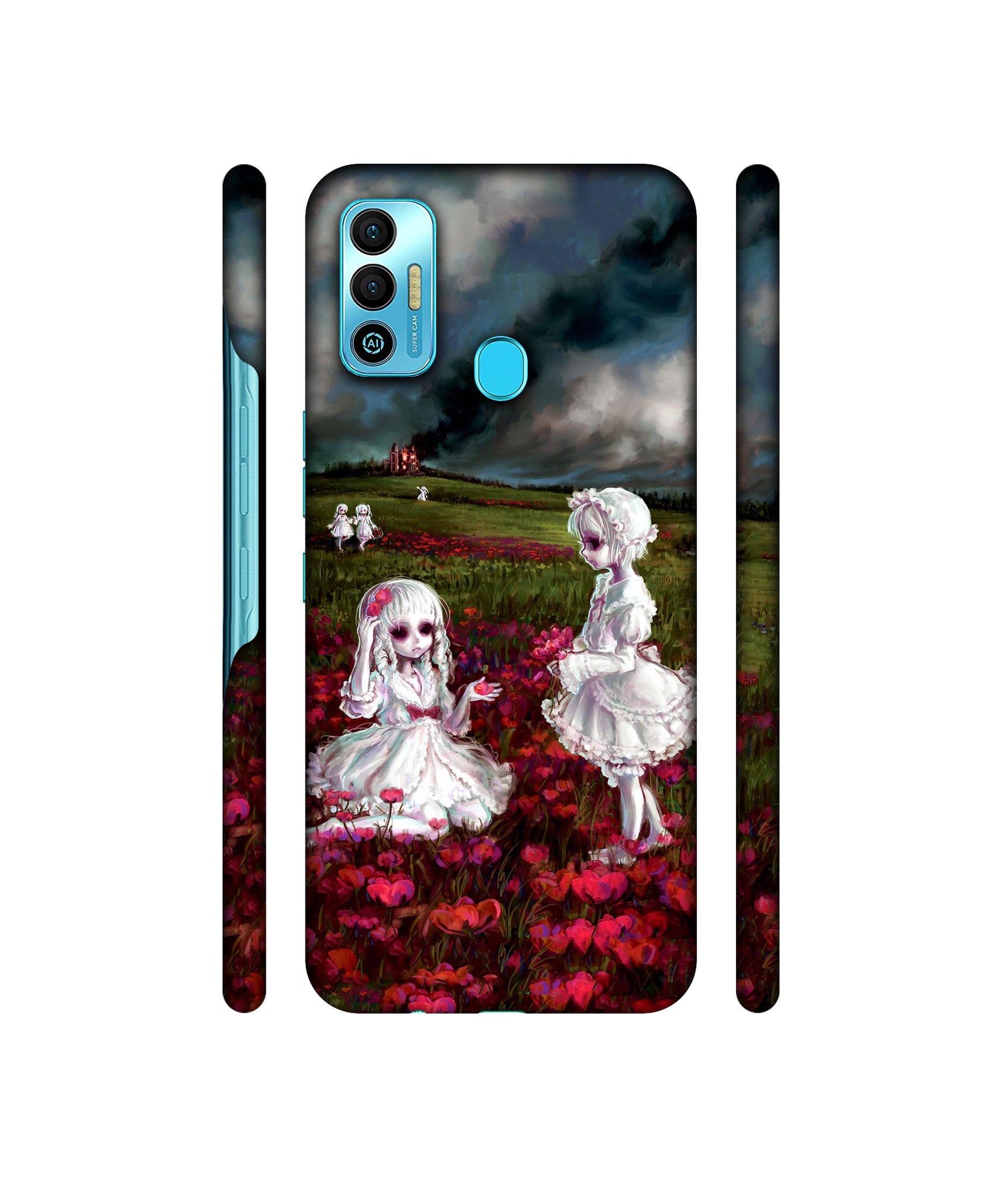 Vampires Girls Designer Hard Back Cover for Tecno Spark 7T