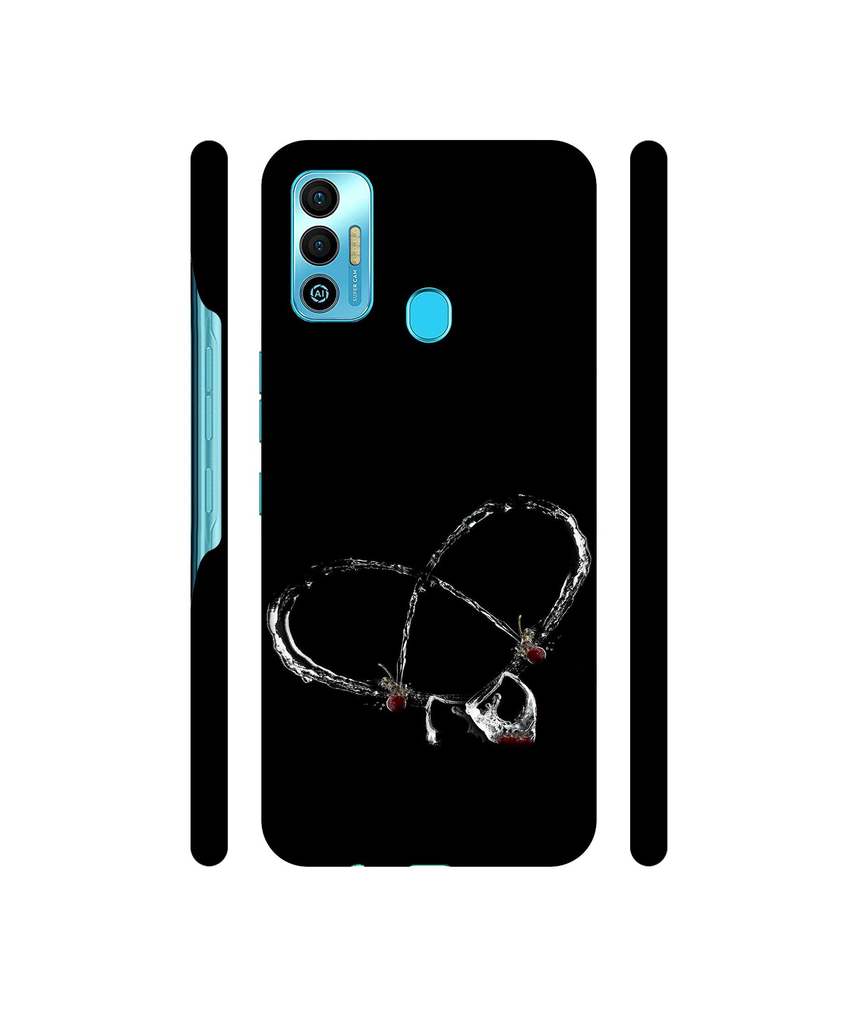 Heart Wine Designer Hard Back Cover for Tecno Spark 7T