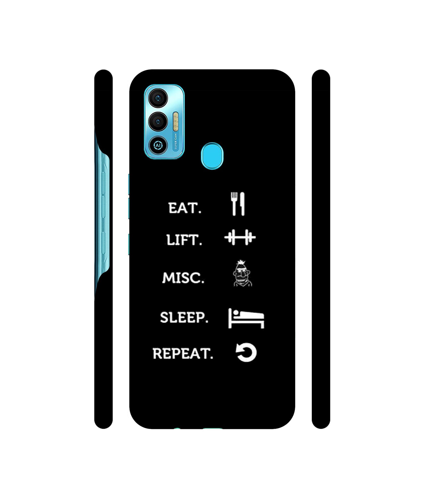 Life Tool Quote Designer Hard Back Cover for Tecno Spark 7T