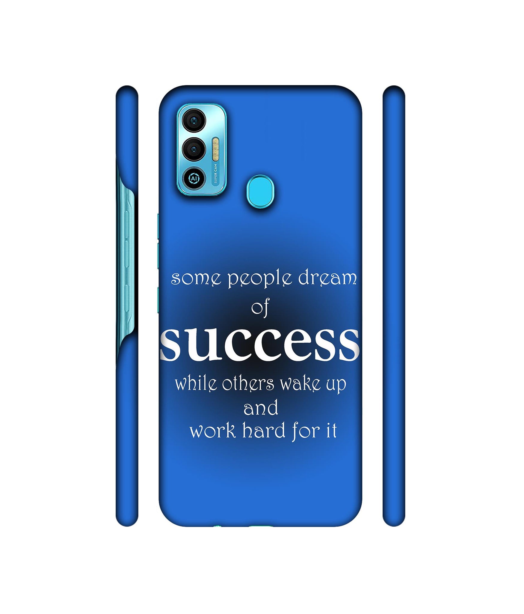 Success Motivational Designer Hard Back Cover for Tecno Spark 7T