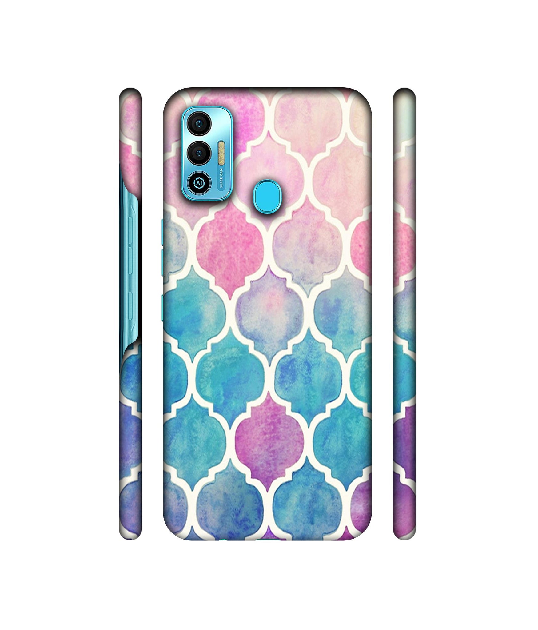 Patterns Art Designer Hard Back Cover for Tecno Spark 7T