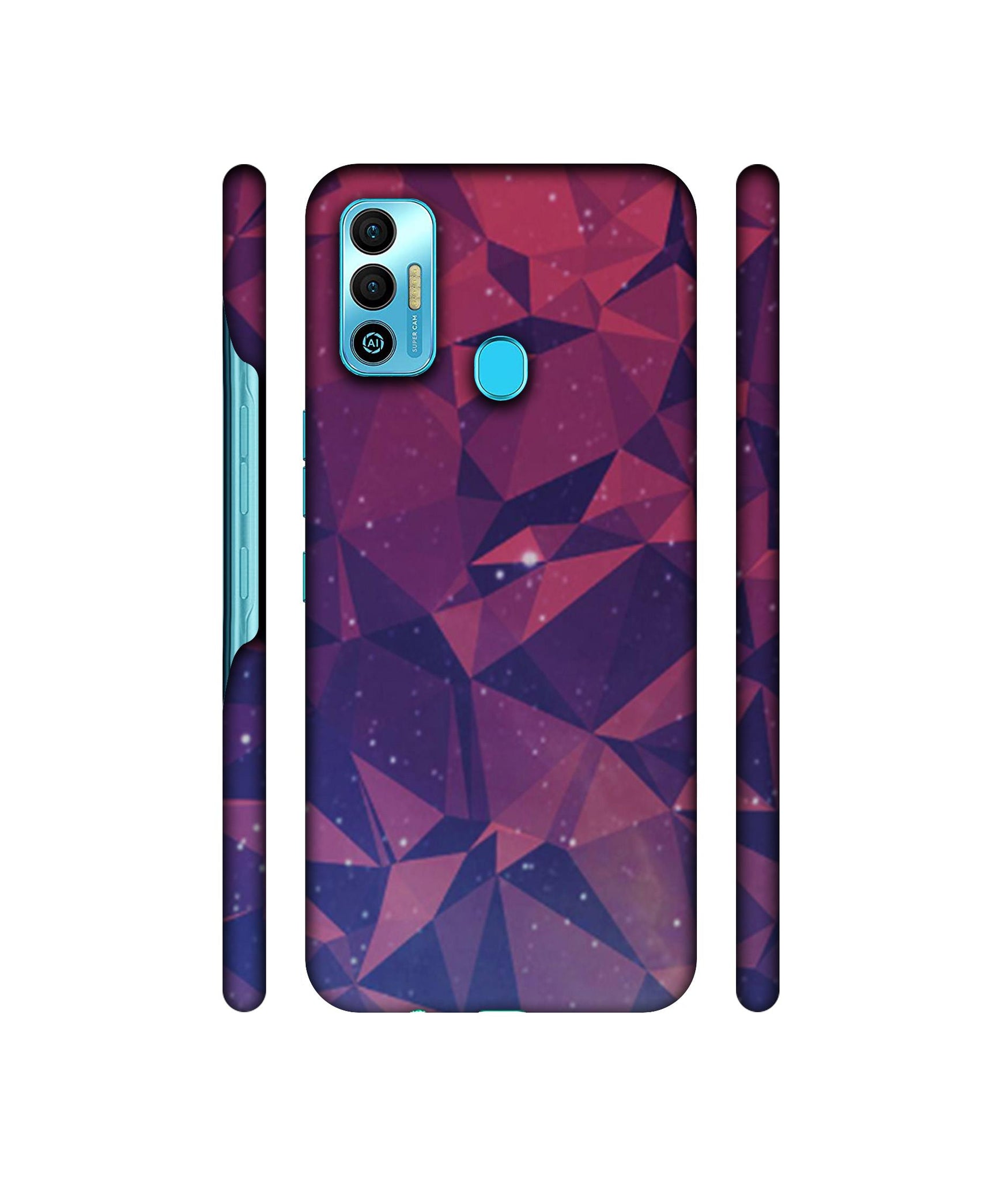 Bad Color Shape Designer Hard Back Cover for Tecno Spark 7T