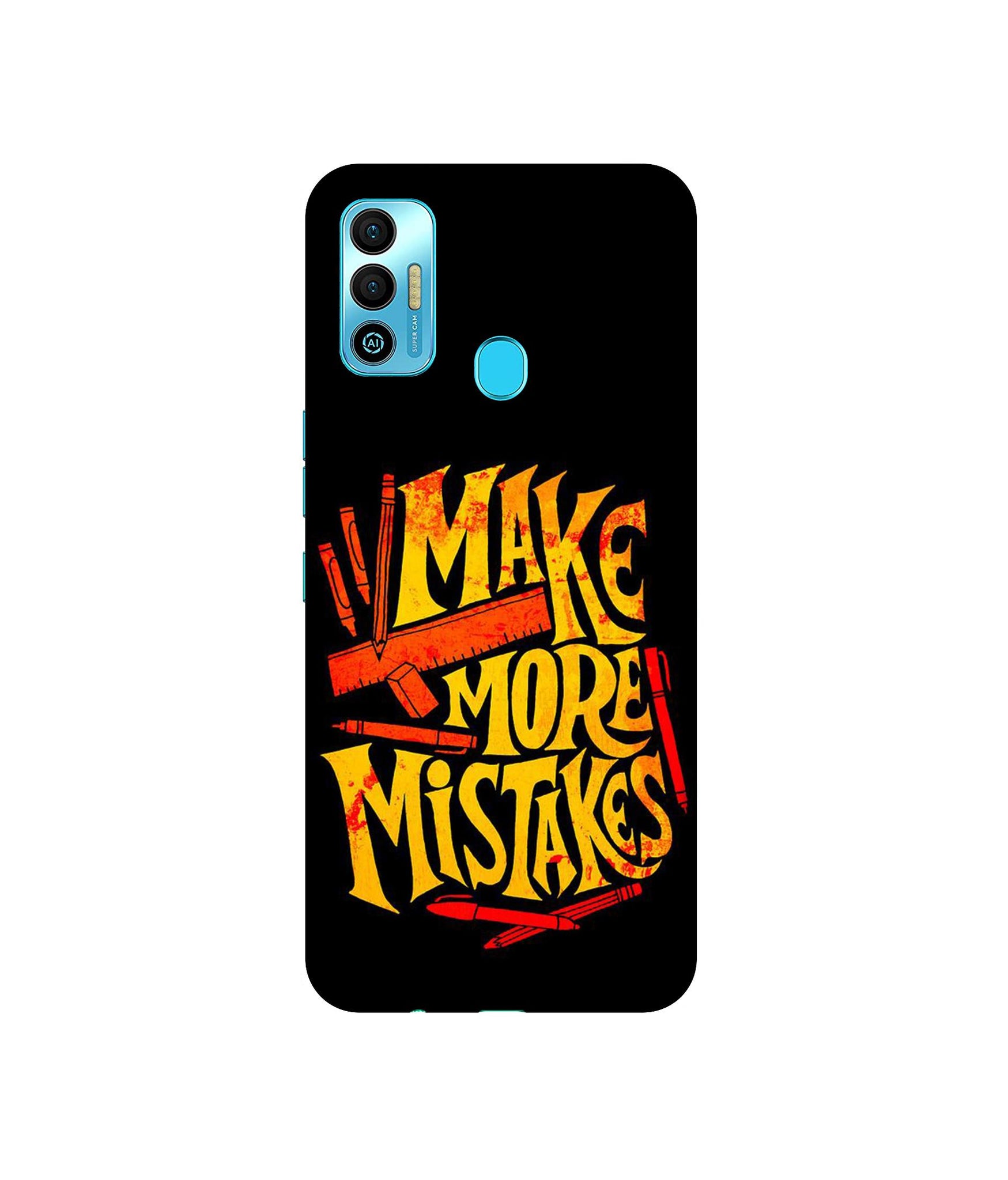 Make More Mistakes Designer Hard Back Cover for Tecno Spark 7T