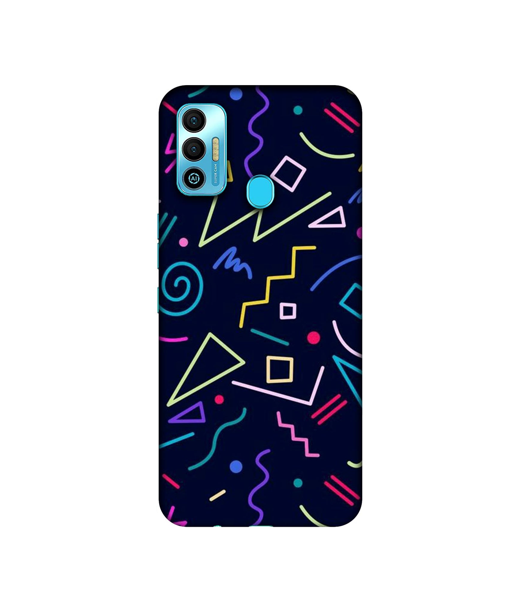 Sings Illustrator Designer Hard Back Cover for Tecno Spark 7T