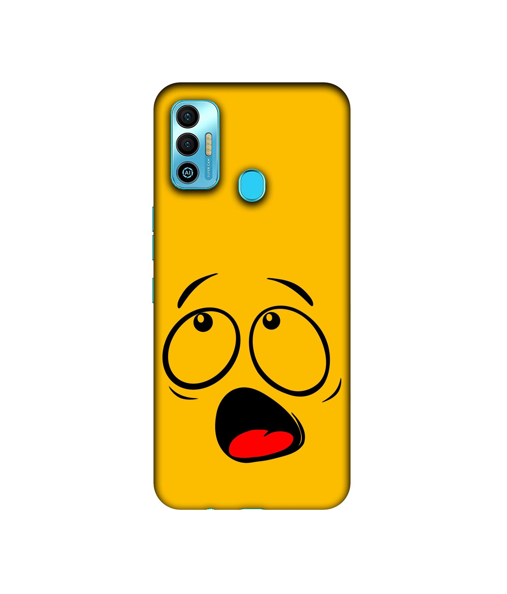 Scary Face Designer Hard Back Cover for Tecno Spark 7T
