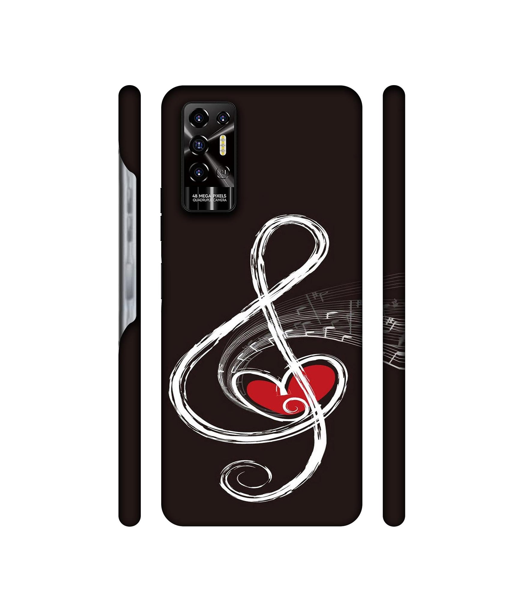Love Note Music Designer Hard Back Cover for Tecno POVA 2