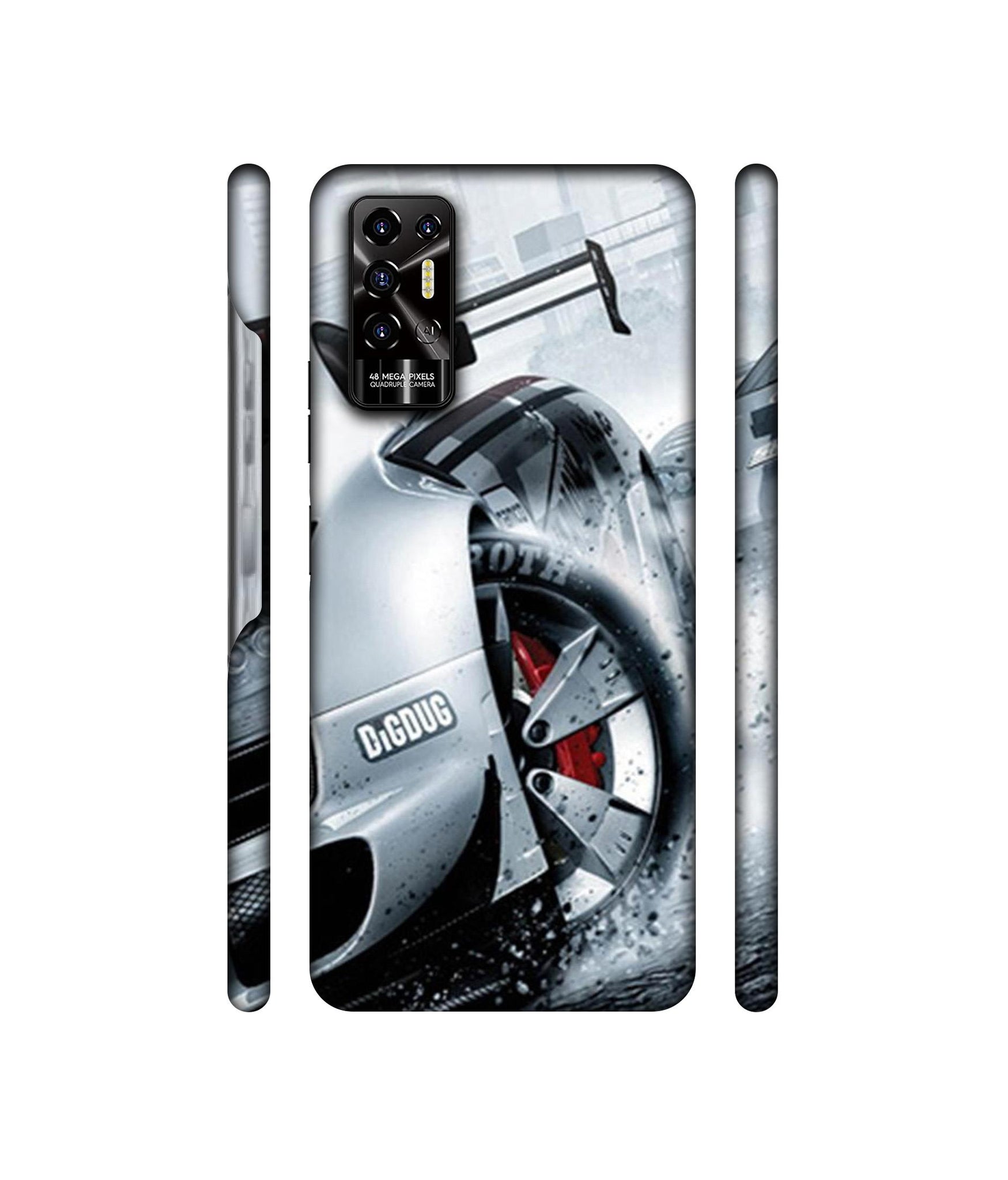 Drift Sport Print Designer Hard Back Cover for Tecno POVA 2