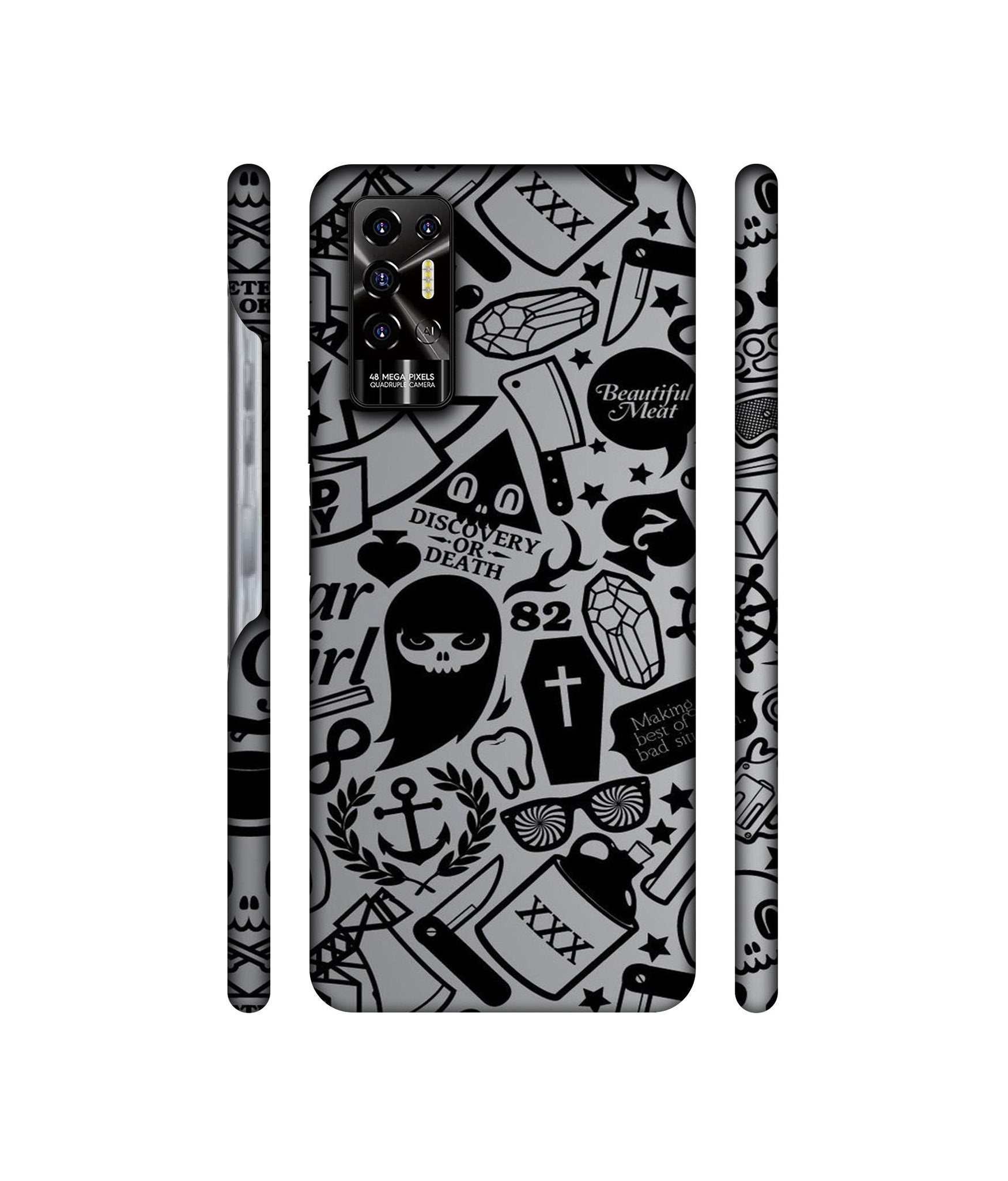 Discover Or Death Designer Hard Back Cover for Tecno POVA 2