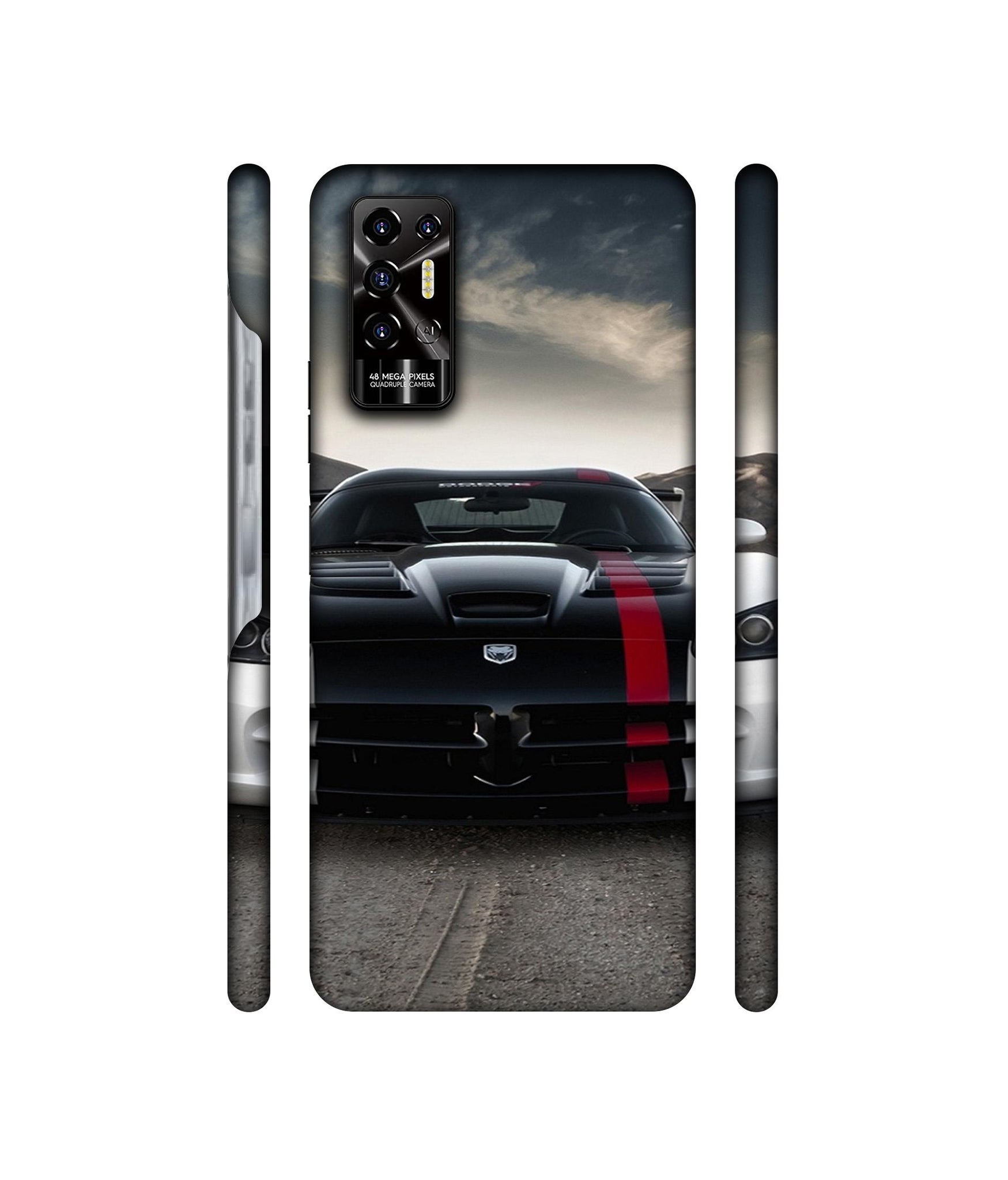 Sports Car Pattern Designer Hard Back Cover for Tecno POVA 2