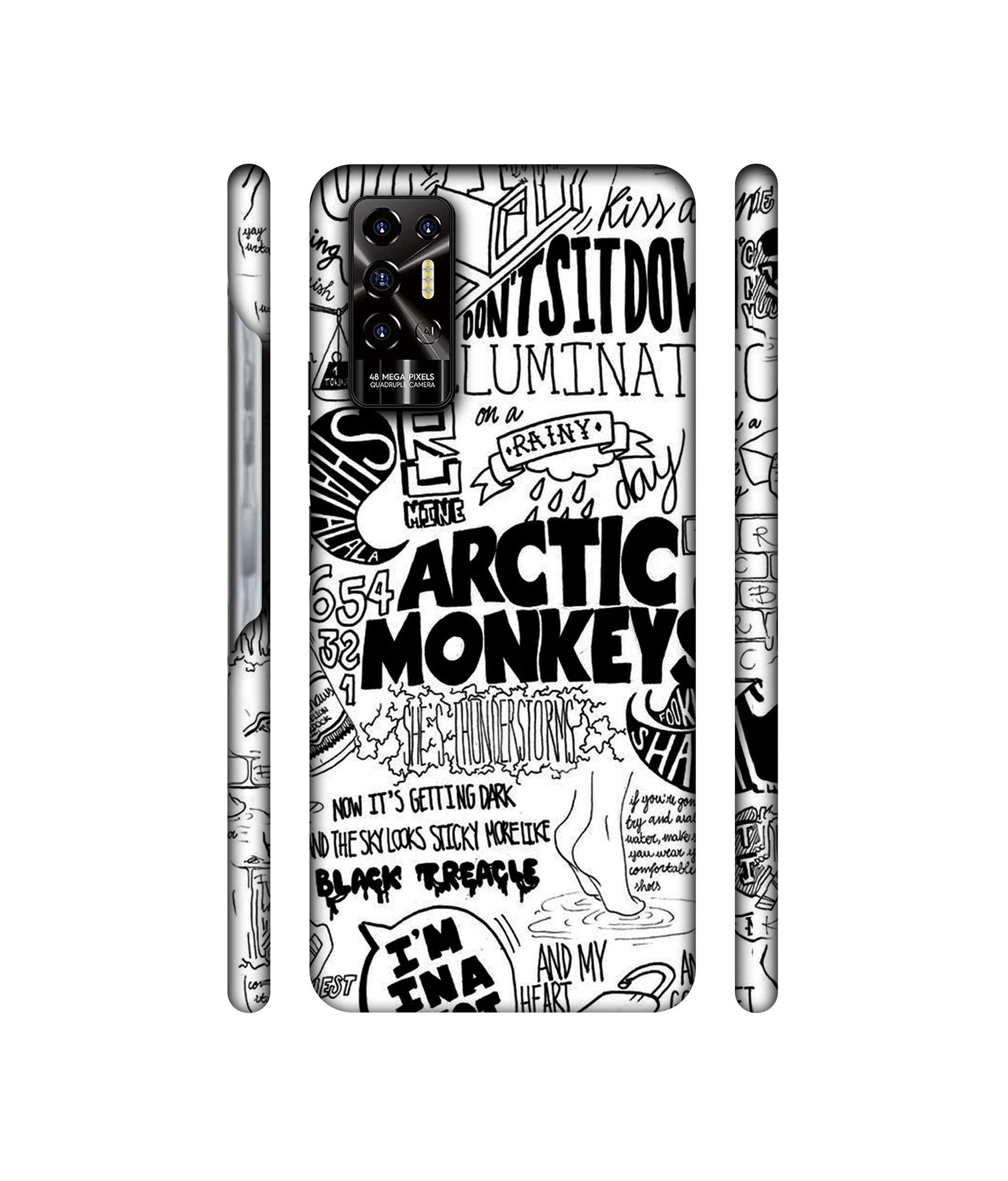 Arctic Monkeys Pattern Designer Hard Back Cover for Tecno POVA 2