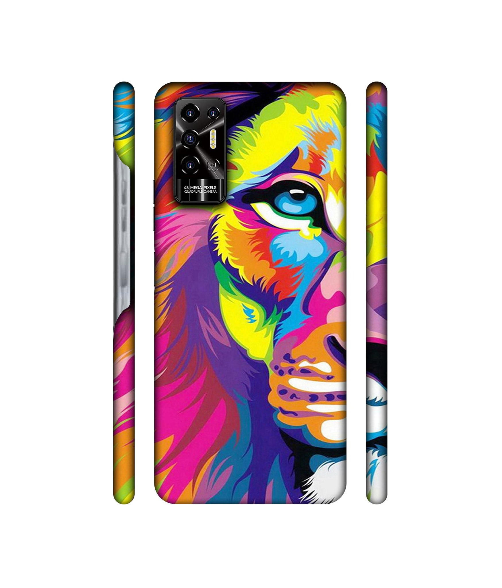 Lion Designer Hard Back Cover for Tecno POVA 2