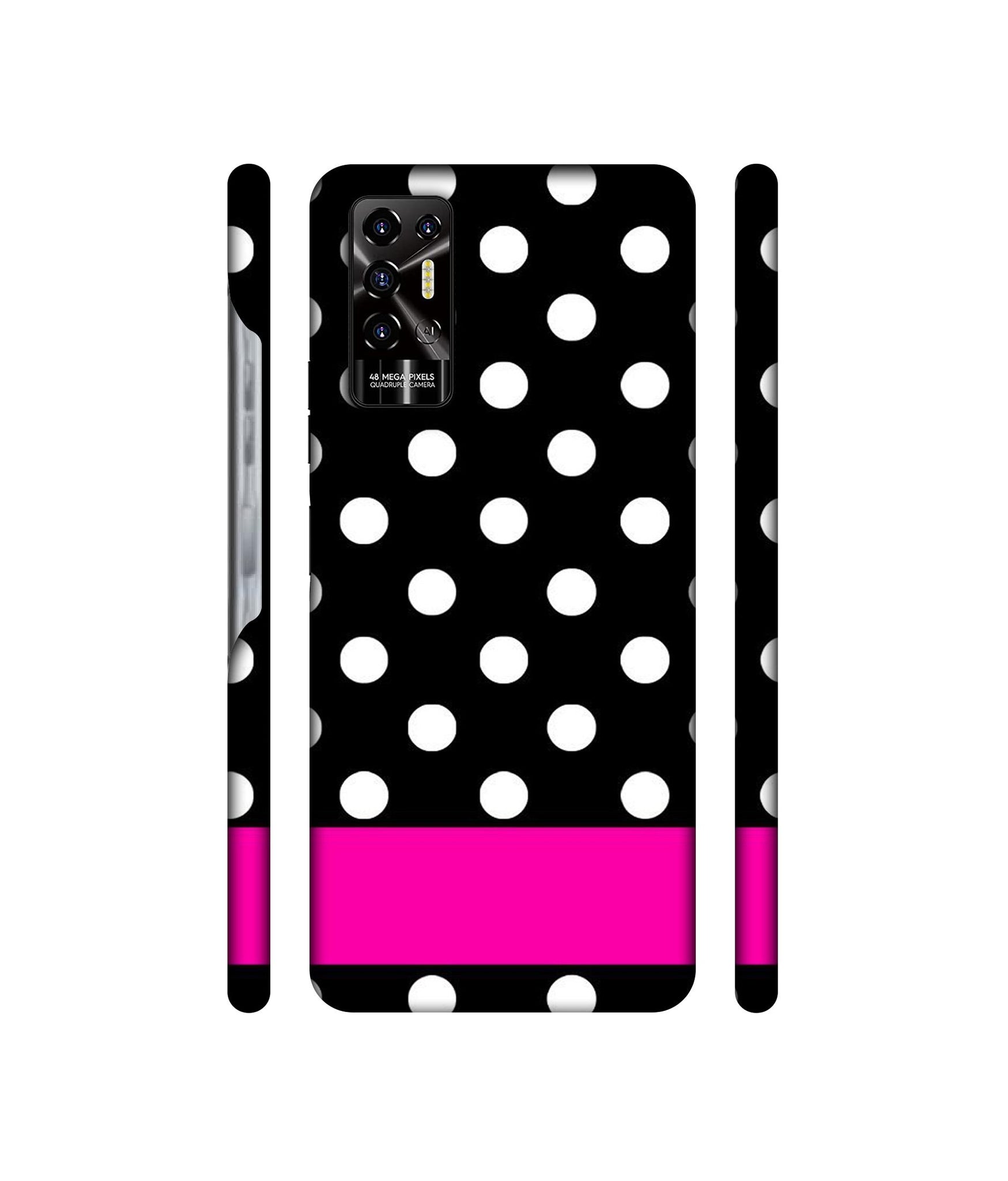 White Dots Pattern Designer Hard Back Cover for Tecno POVA 2