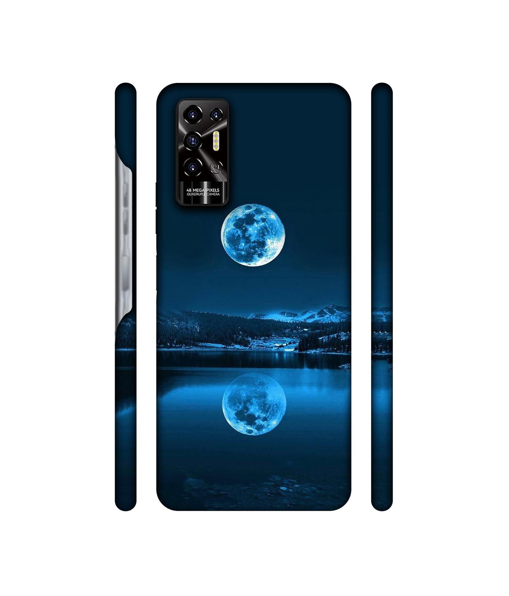Moon Pattern Print Designer Hard Back Cover for Tecno POVA 2