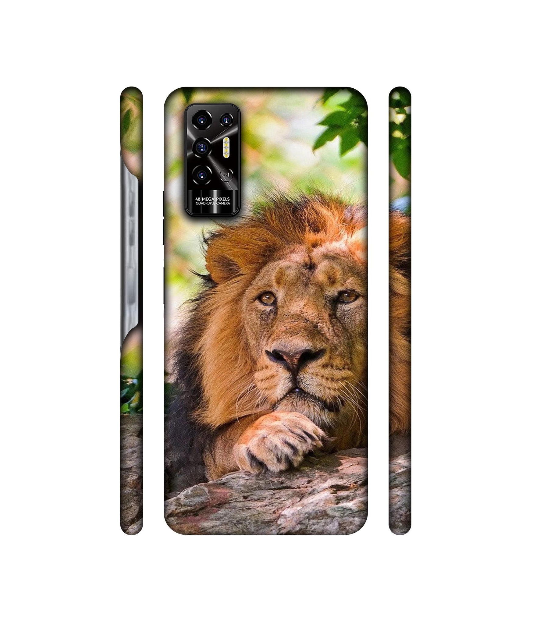 Tiger Pattern Print Designer Hard Back Cover for Tecno POVA 2