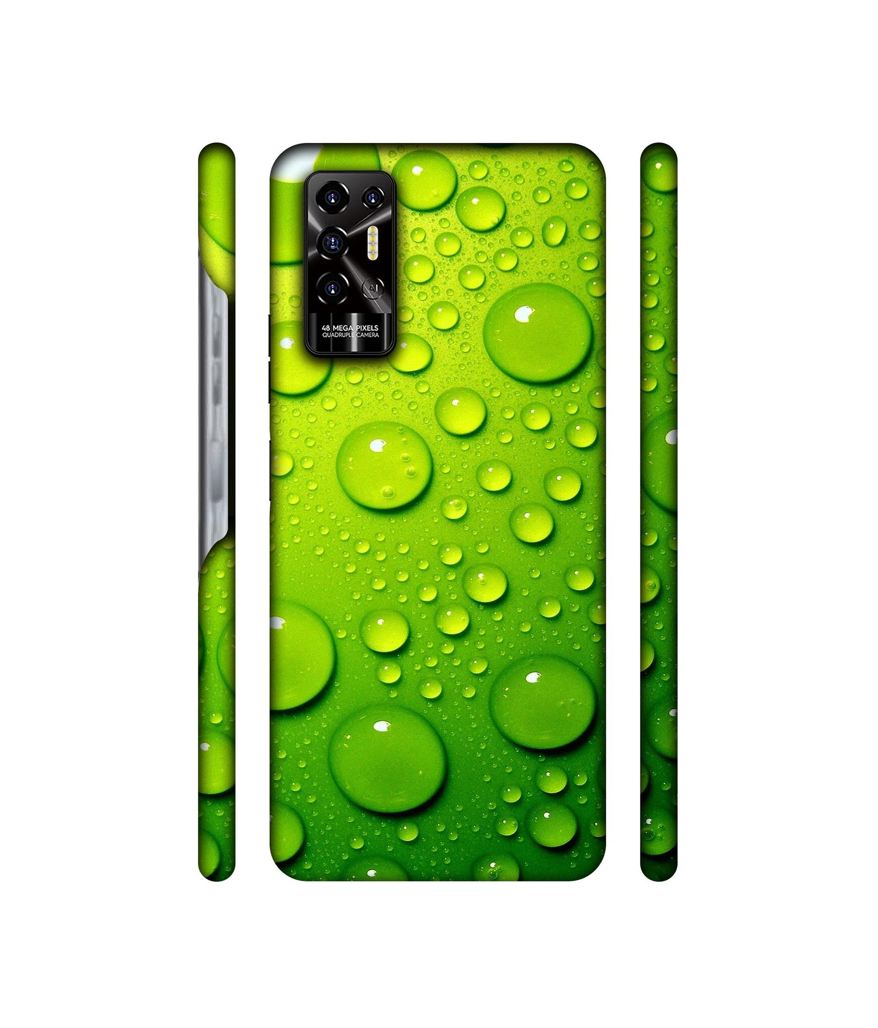 Green Bubbles Designer Hard Back Cover for Tecno POVA 2