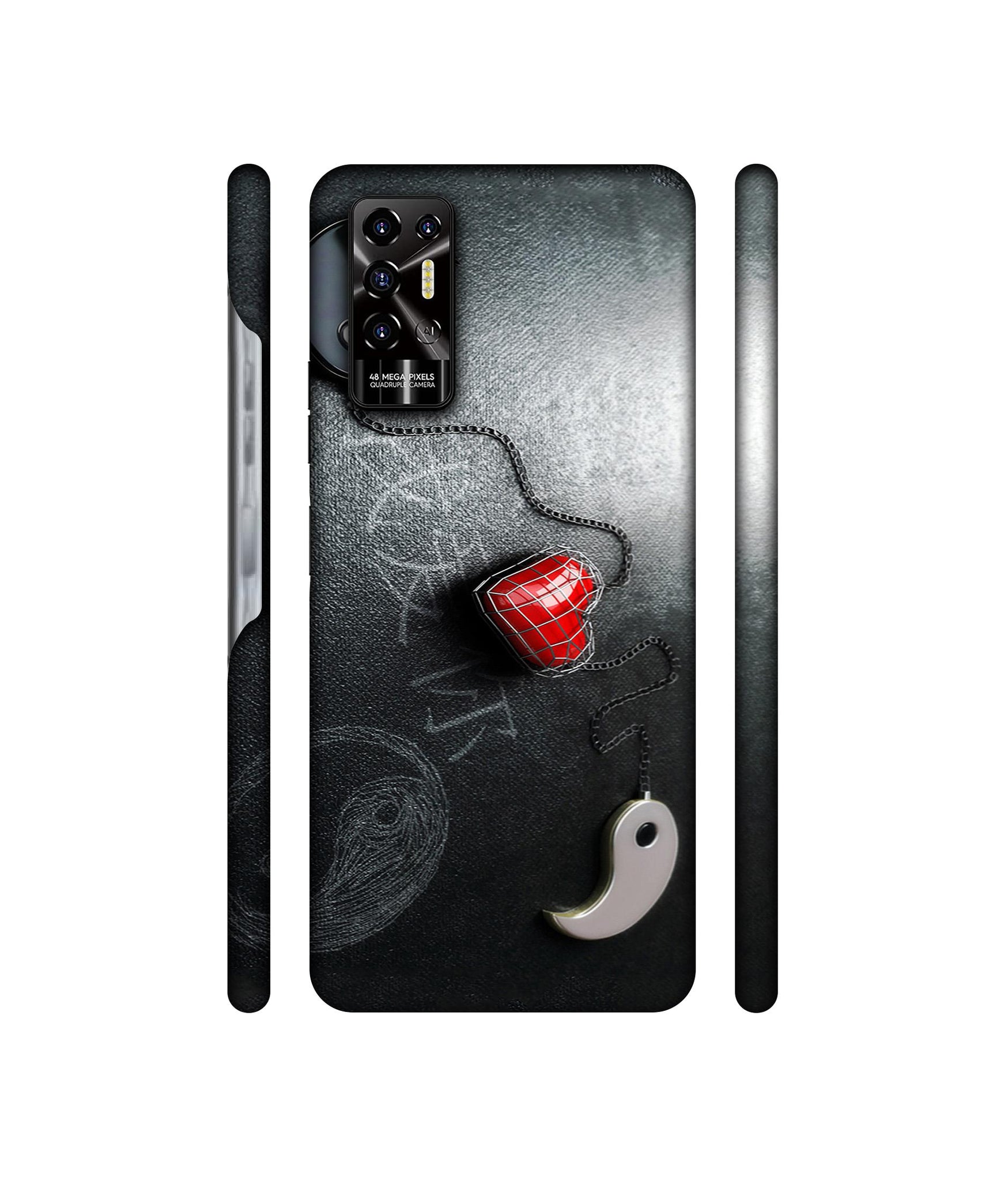 Chinnese Yin and Yang Designer Hard Back Cover for Tecno POVA 2