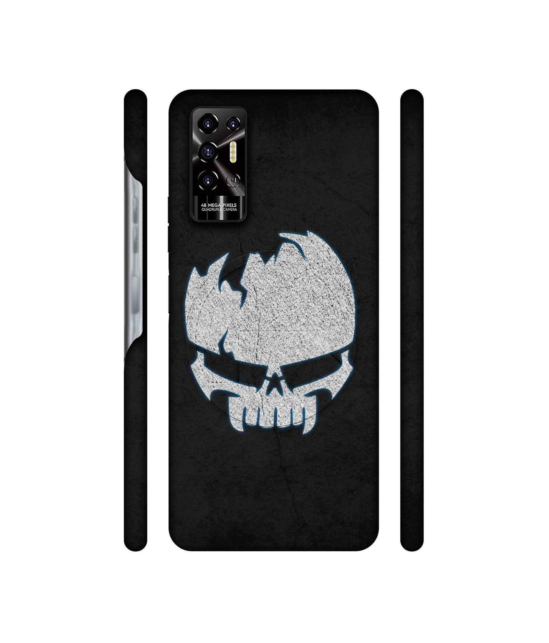 Skull Designer Hard Back Cover for Tecno POVA 2