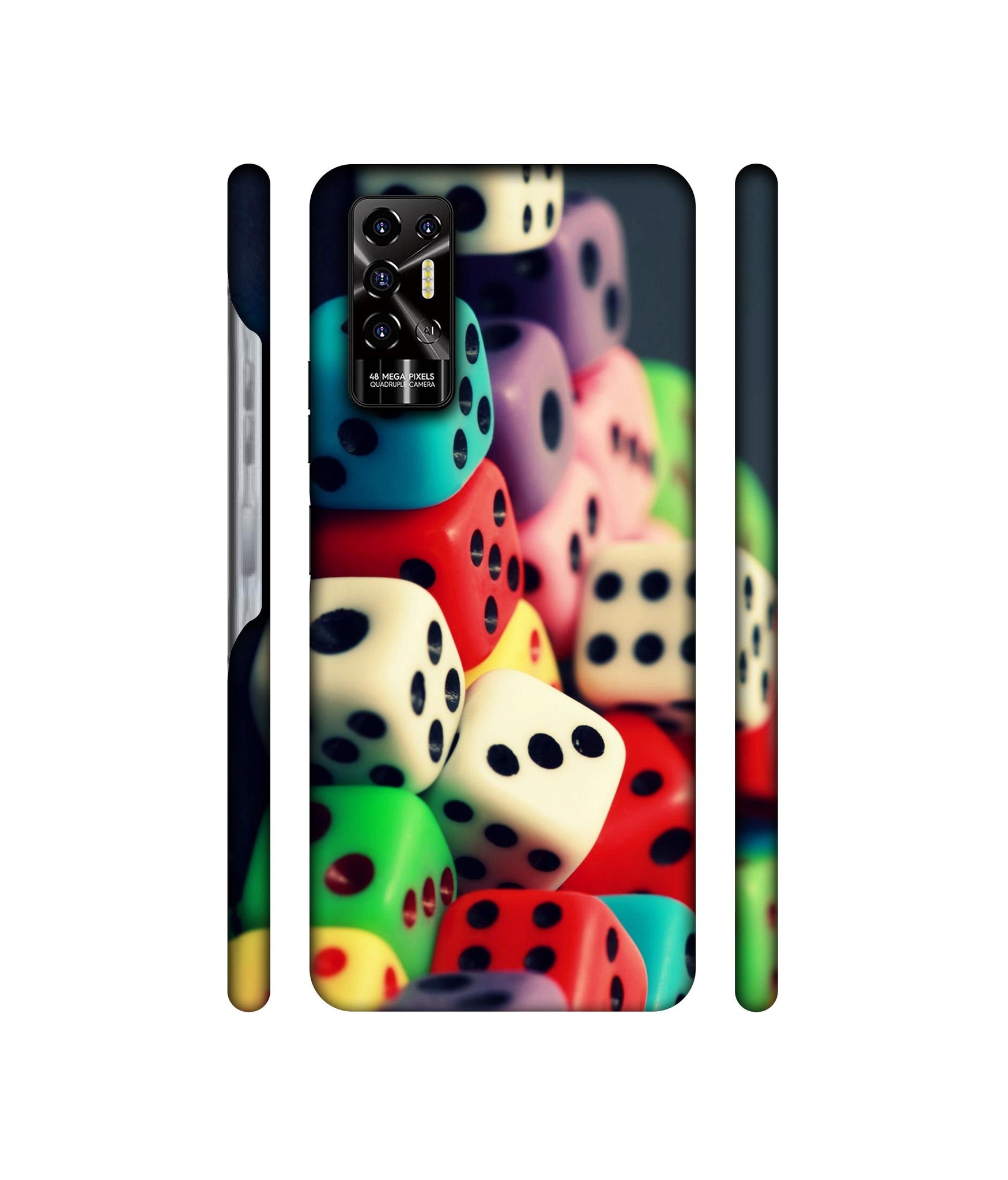 Dice Designer Hard Back Cover for Tecno POVA 2