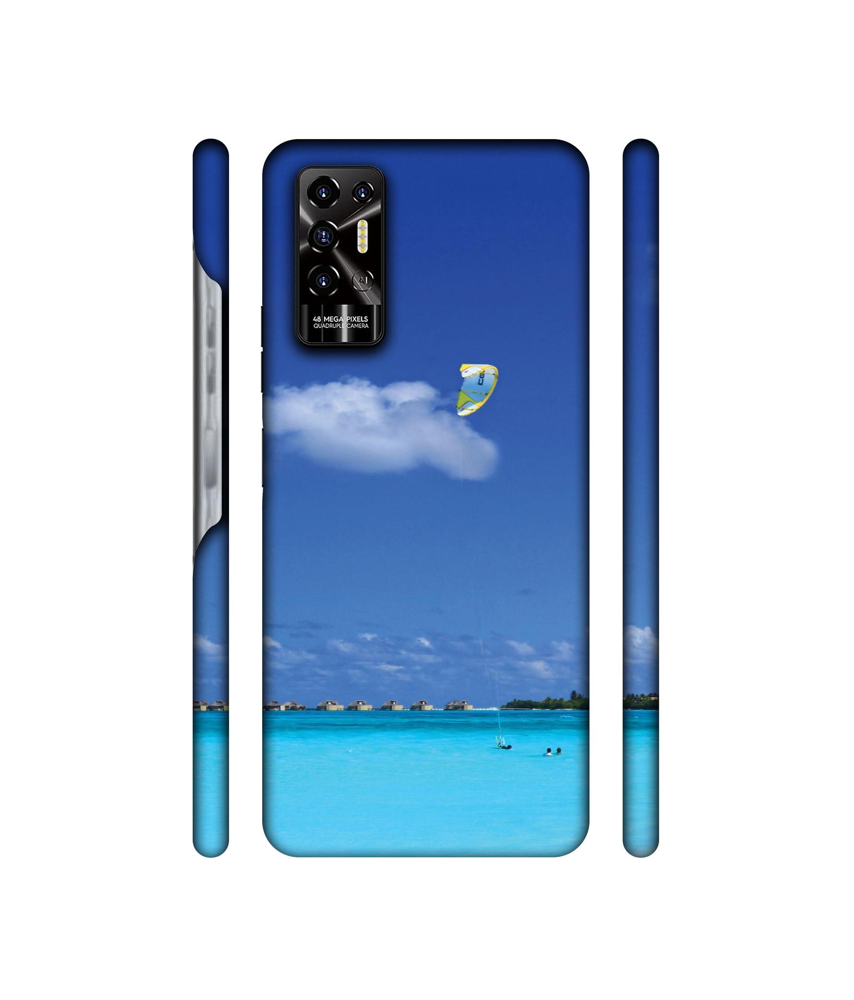 Maldivies Ocean Designer Hard Back Cover for Tecno POVA 2