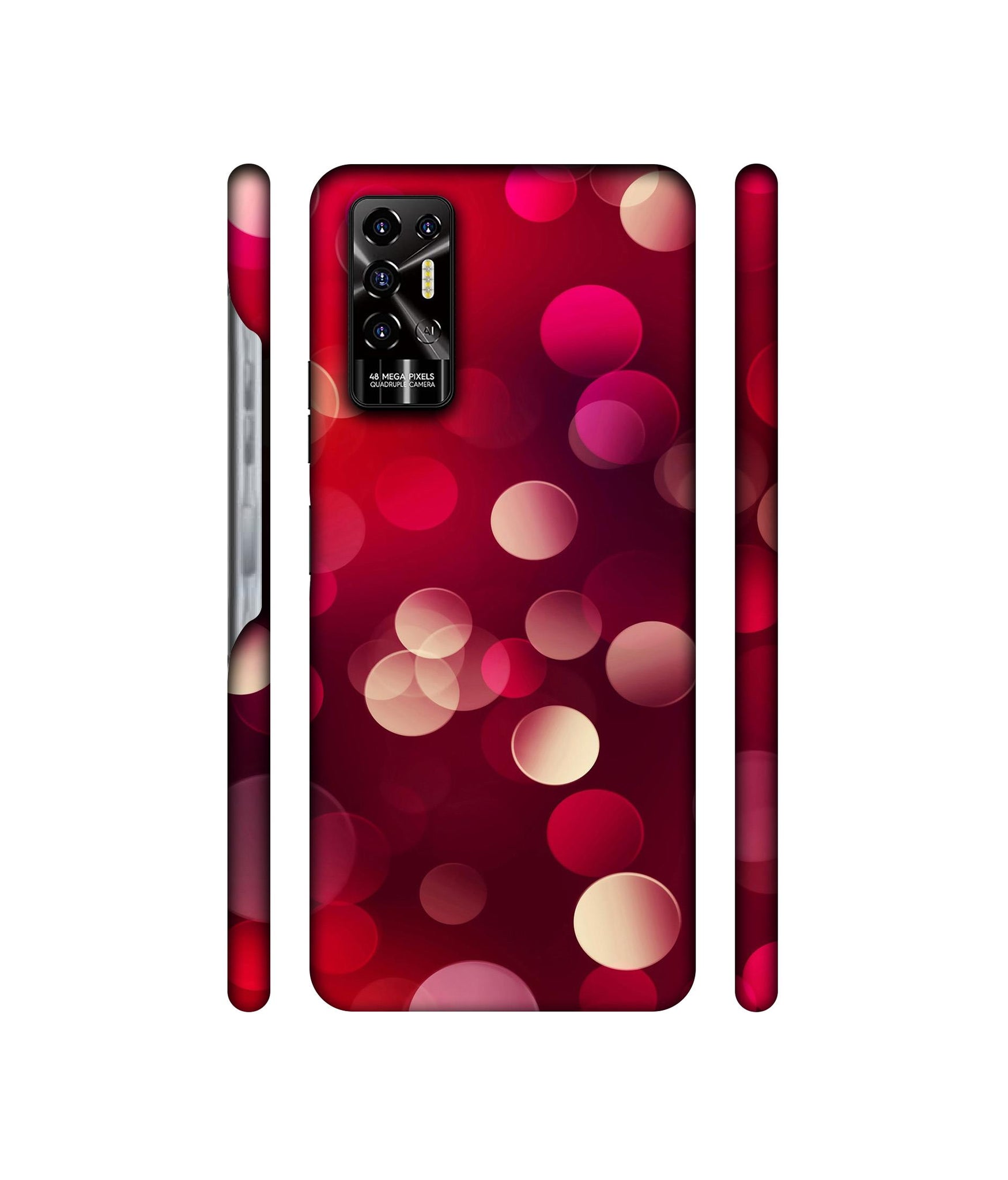 3D Circles Designer Hard Back Cover for Tecno POVA 2