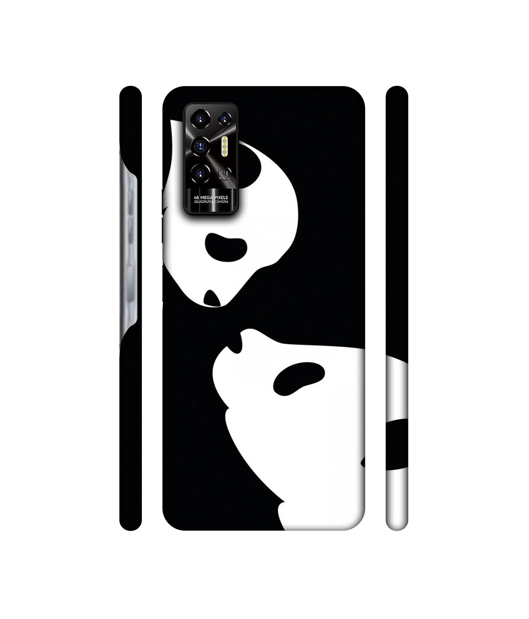 Panda Drawing Designer Hard Back Cover for Tecno POVA 2
