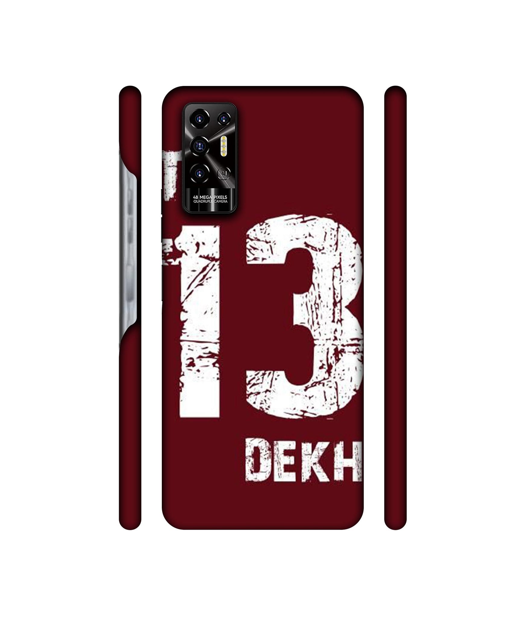Tu 13 Dekh Designer Hard Back Cover for Tecno POVA 2
