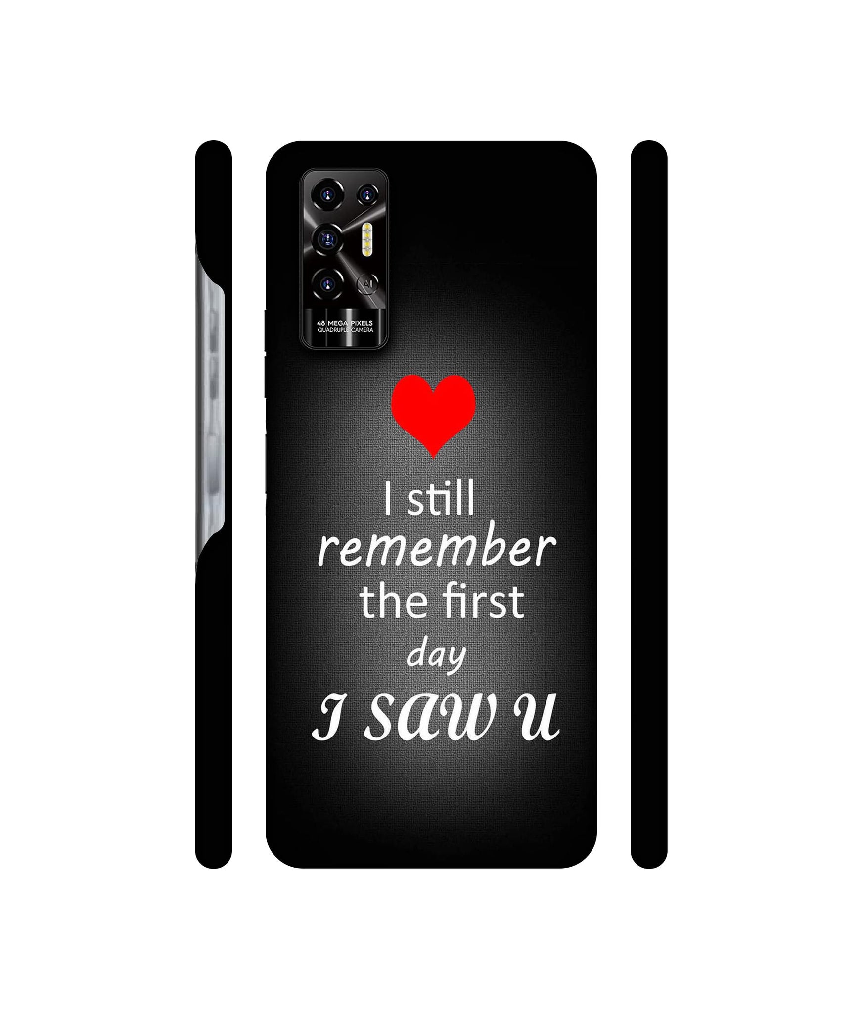 I Saw You Heart Designer Hard Back Cover for Tecno POVA 2