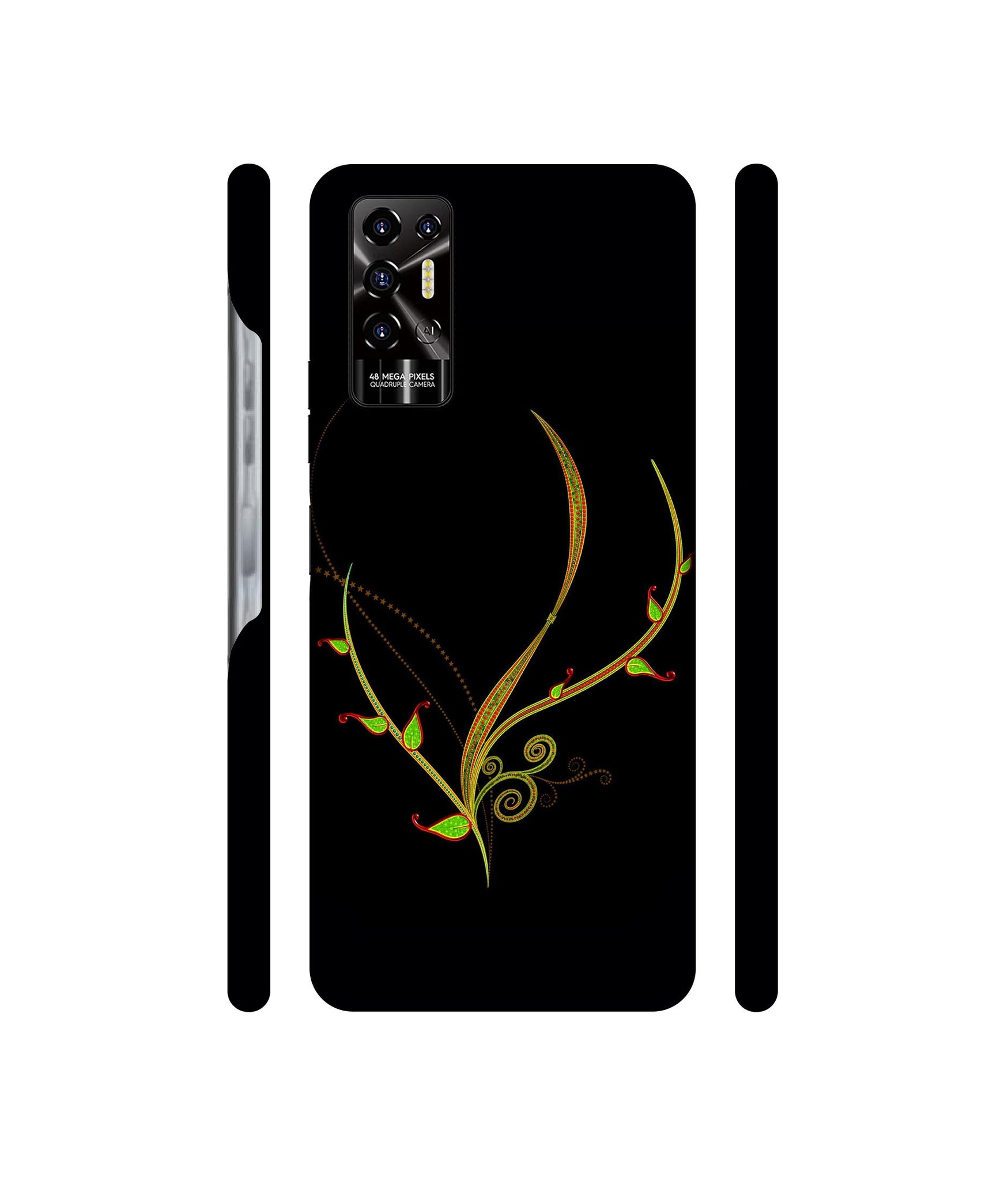 Yellow Pattern Designer Hard Back Cover for Tecno POVA 2