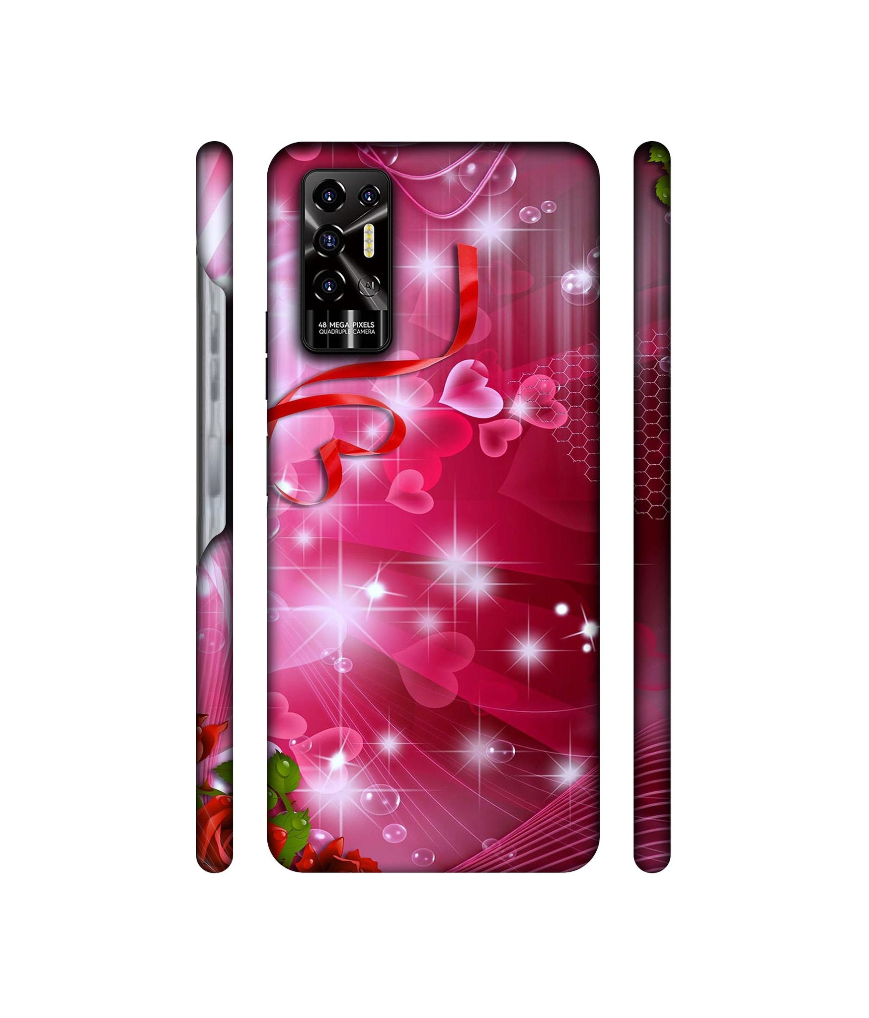 Love Designer Hard Back Cover for Tecno POVA 2