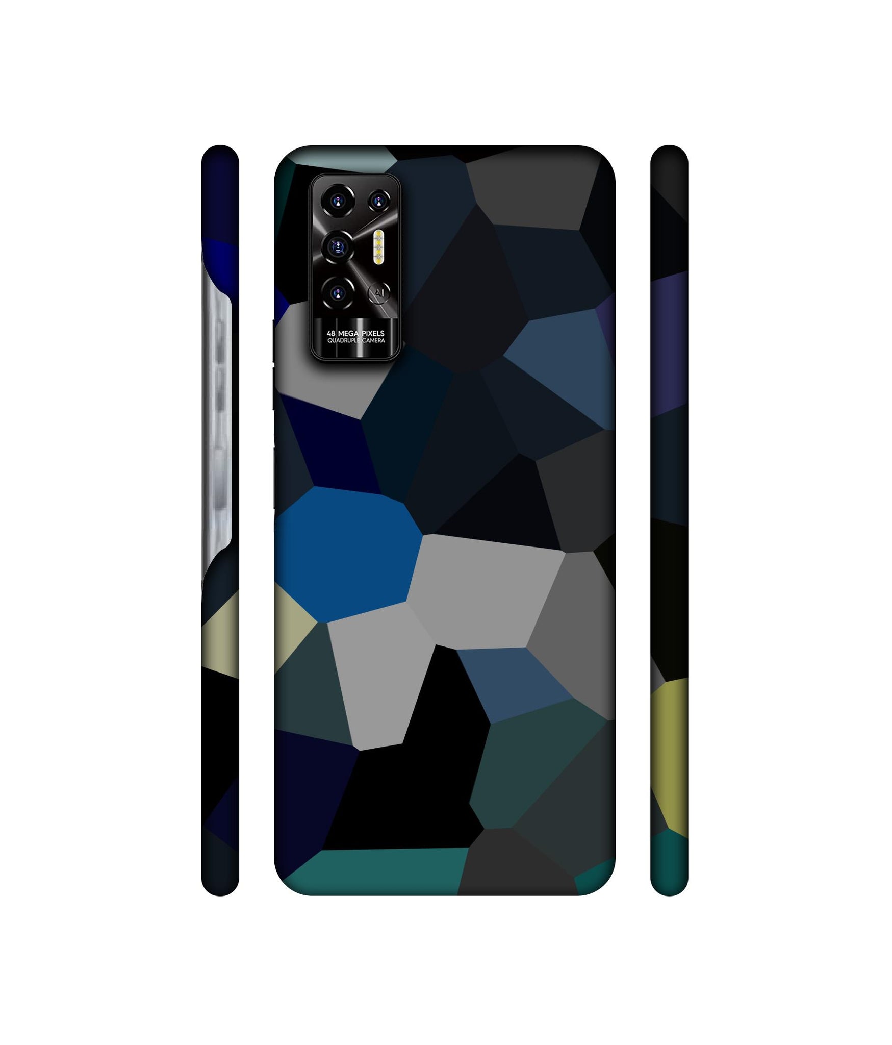 Mathematical Shape Designer Hard Back Cover for Tecno POVA 2