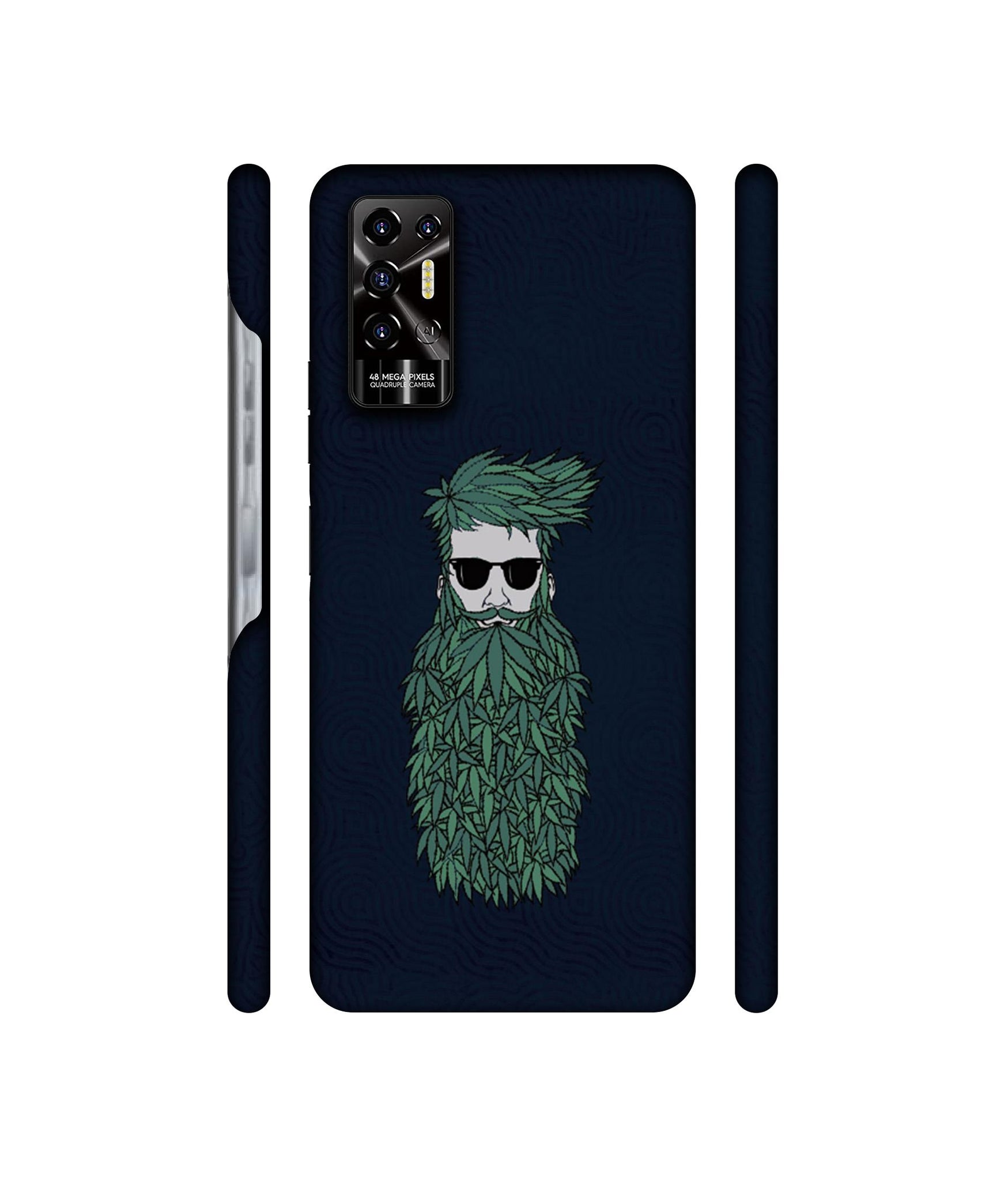 Beard Man Designer Hard Back Cover for Tecno POVA 2