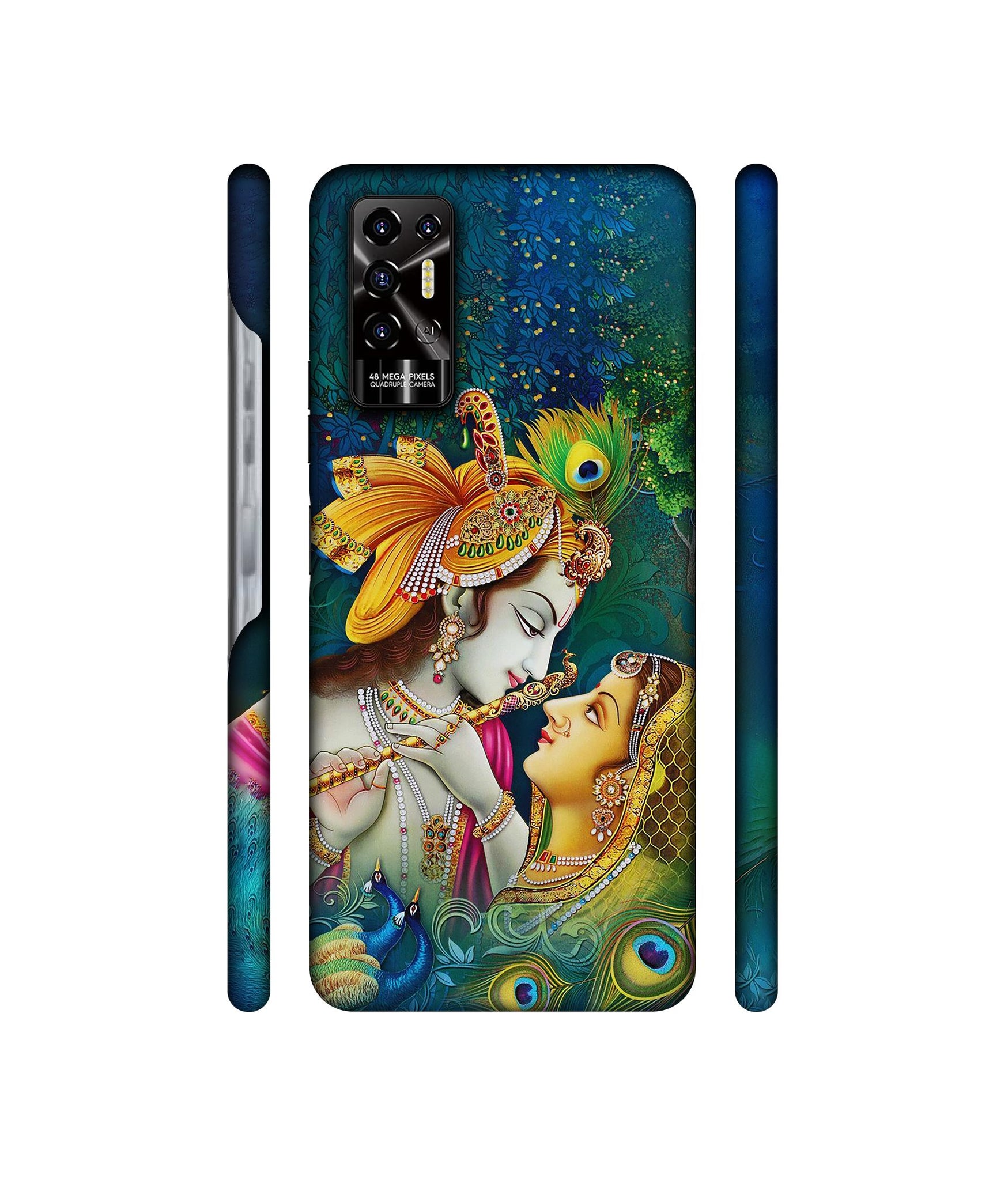 Radha Kishan Love Designer Hard Back Cover for Tecno POVA 2