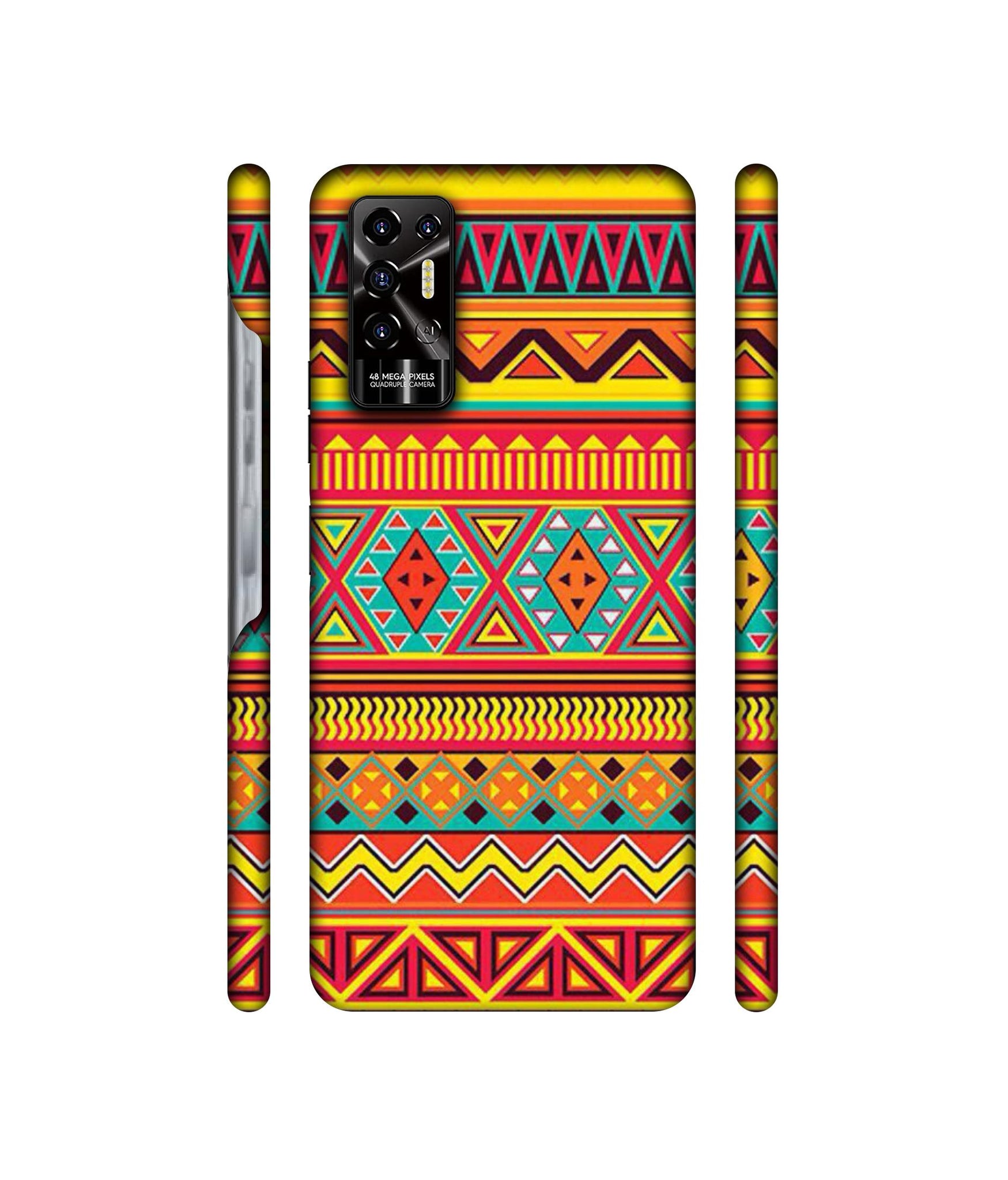 Artistic Rangoli Designer Hard Back Cover for Tecno POVA 2