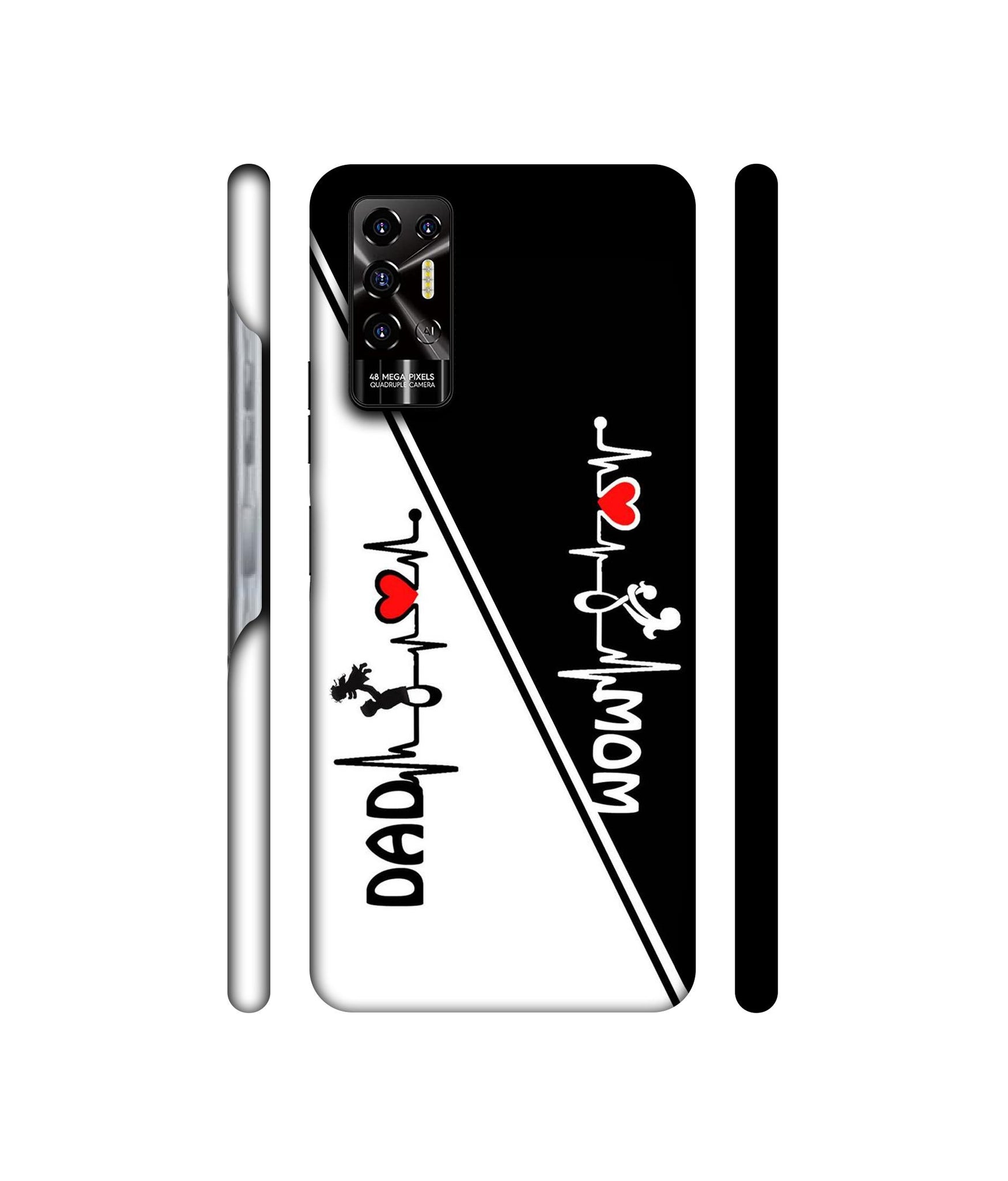 Mom and Dad Lover Designer Hard Back Cover for Tecno POVA 2