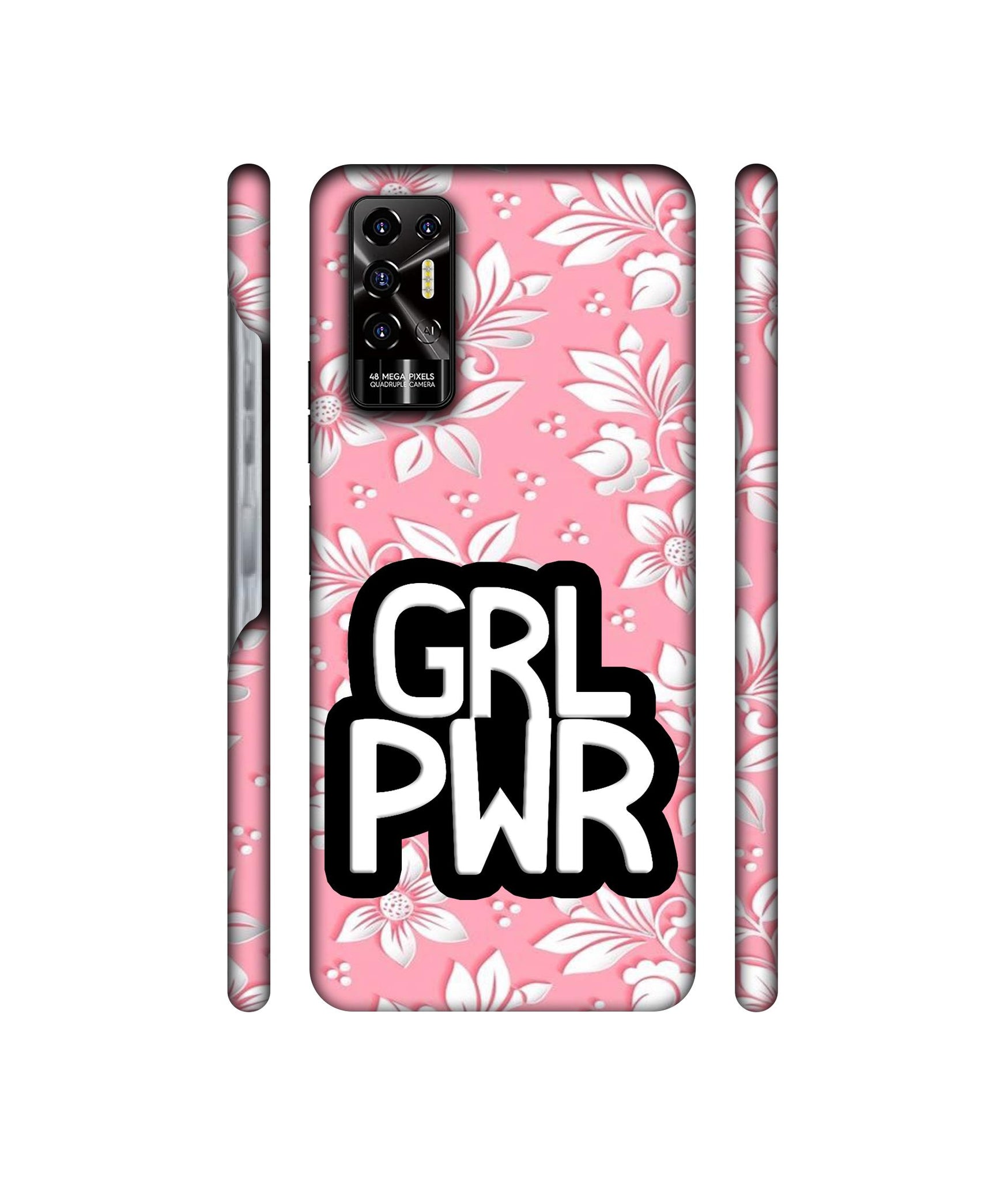 Girl Power Art Designer Hard Back Cover for Tecno POVA 2