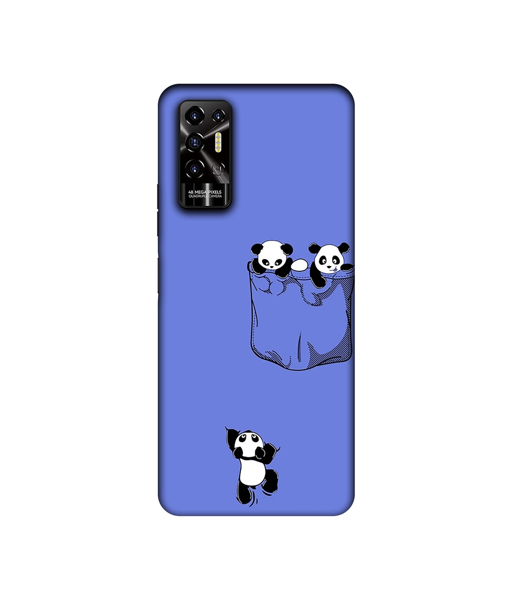 Poket Panda Designer Hard Back Cover for Tecno POVA 2