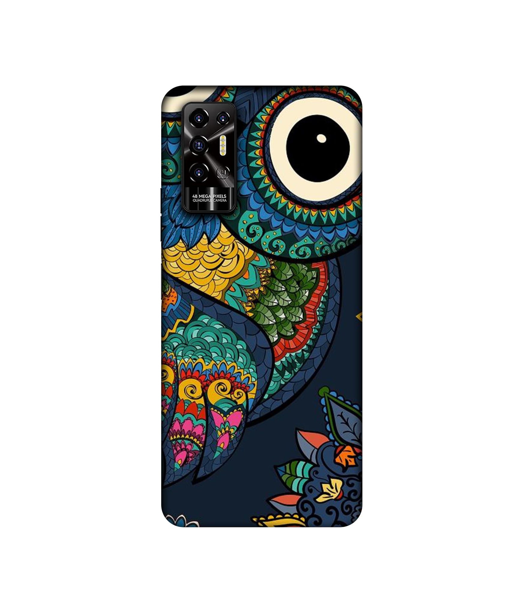 Owl Designer Hard Back Cover for Tecno POVA 2