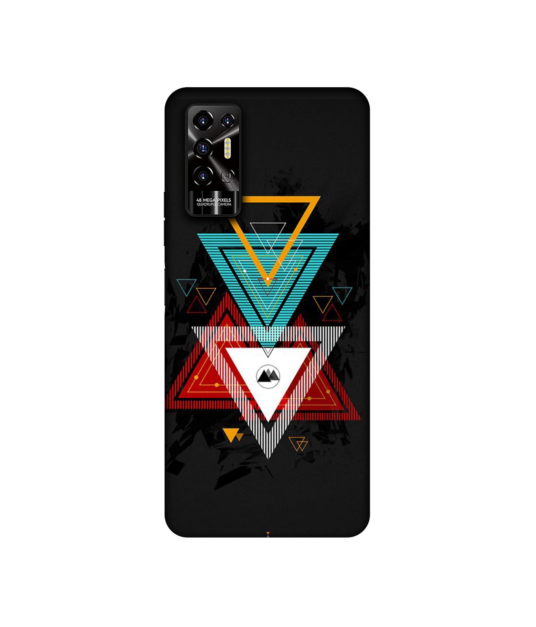 Illustrator Triangle Designer Hard Back Cover for Tecno POVA 2