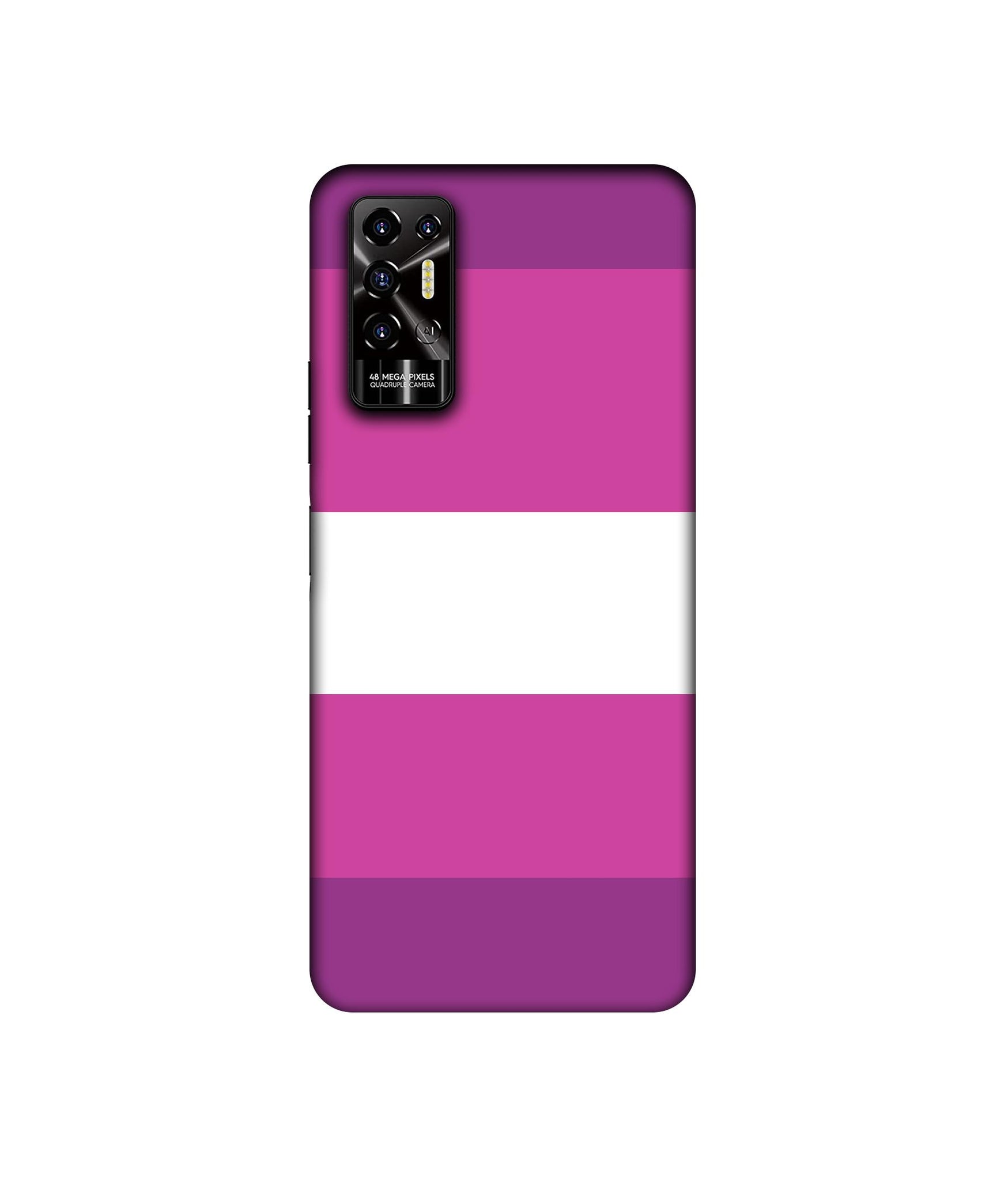Purple Shade Straps Designer Hard Back Cover for Tecno POVA 2
