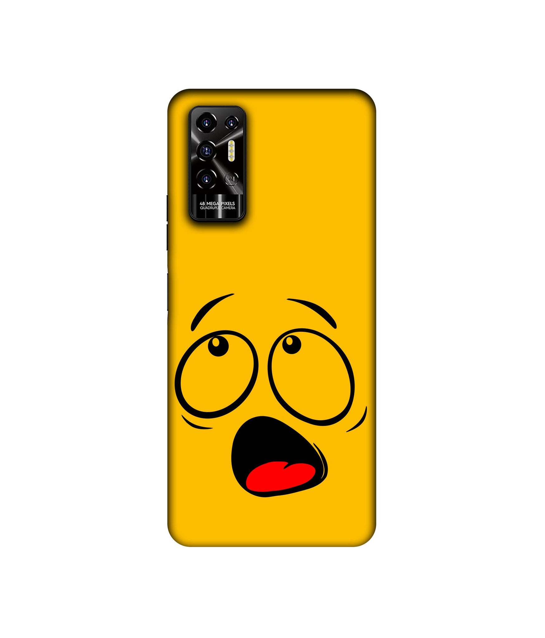 Scary Face Designer Hard Back Cover for Tecno POVA 2