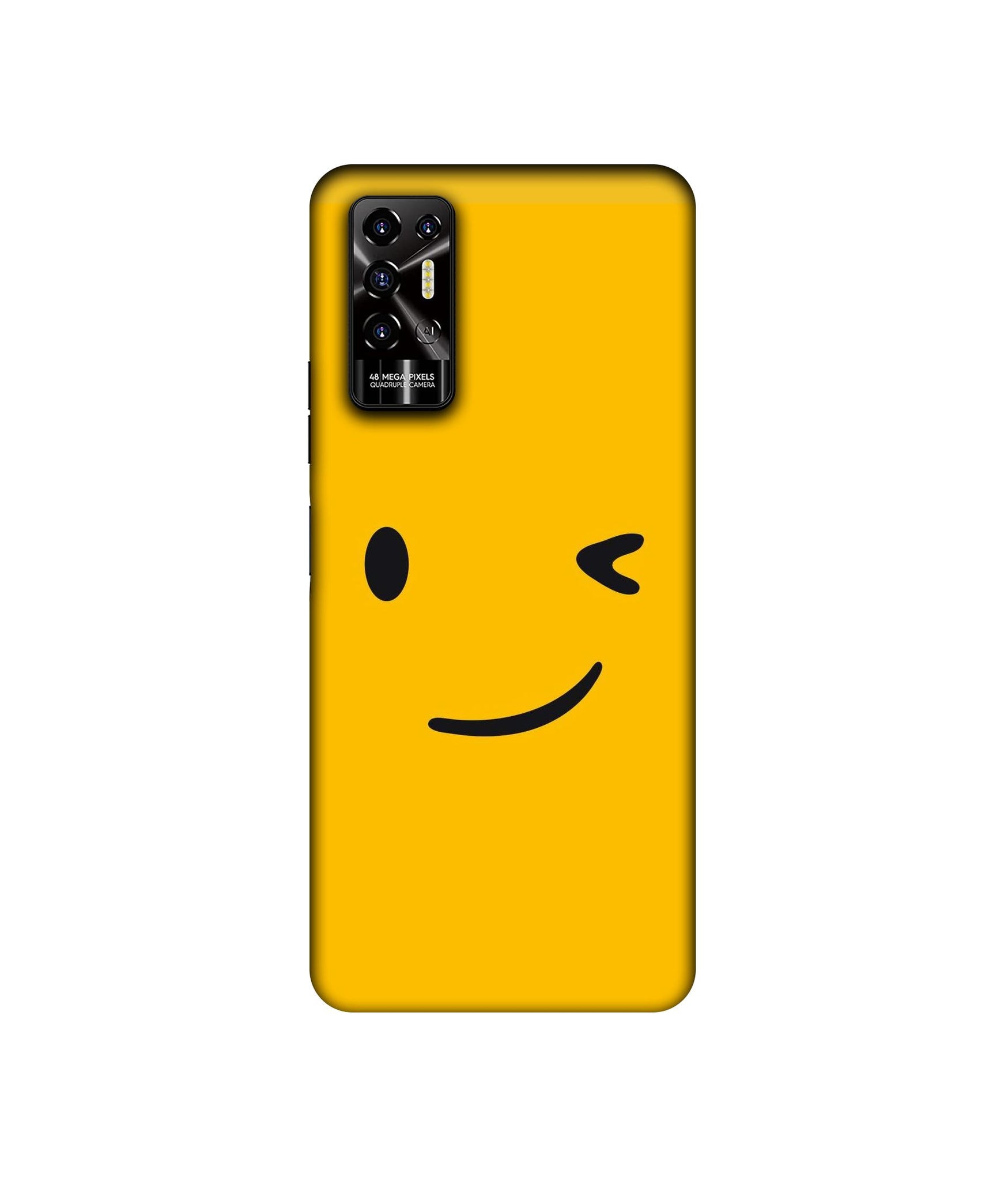 One Eye Blink Face Designer Hard Back Cover for Tecno POVA 2