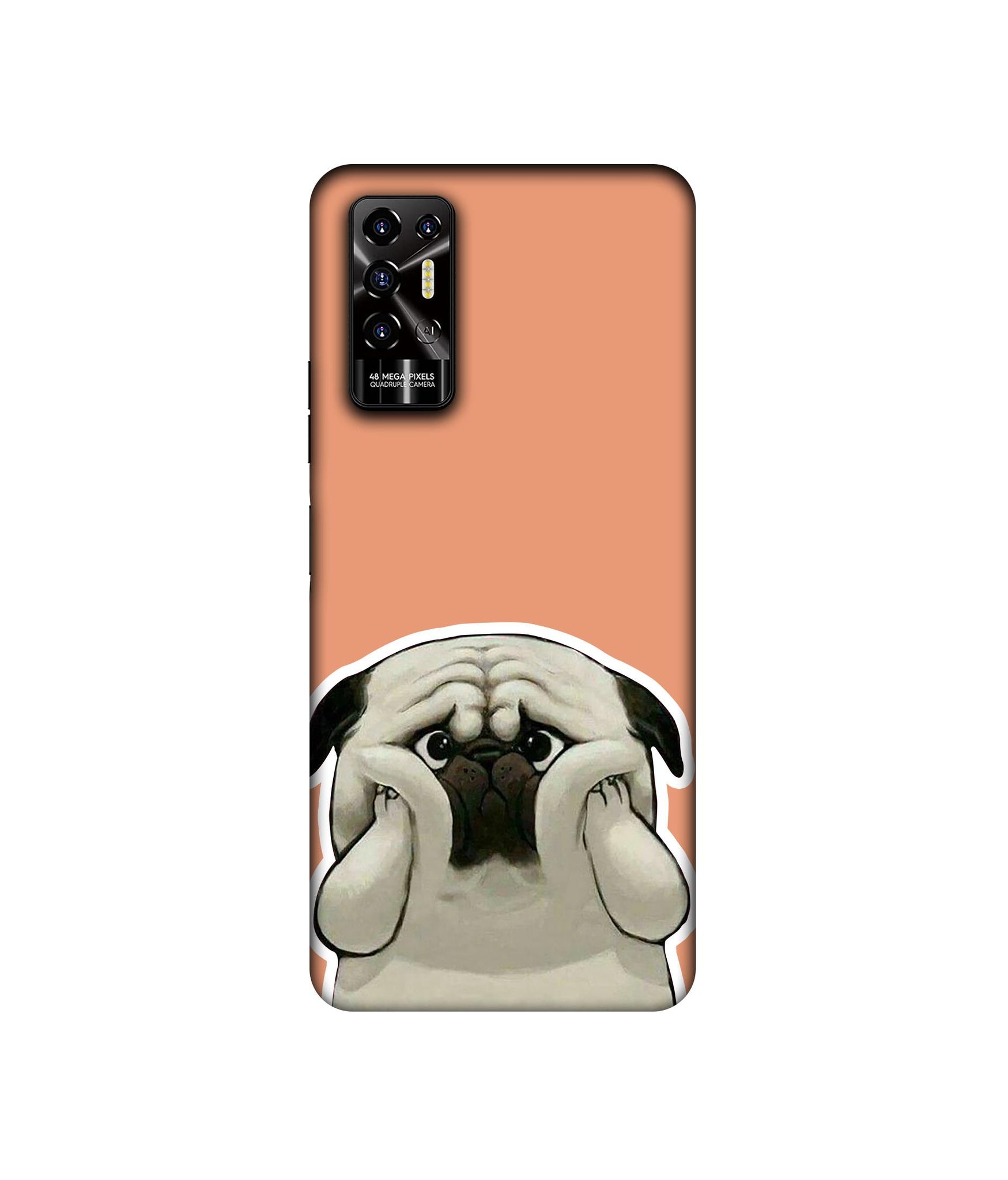 Pot Dog Pich Colour Designer Hard Back Cover for Tecno POVA 2