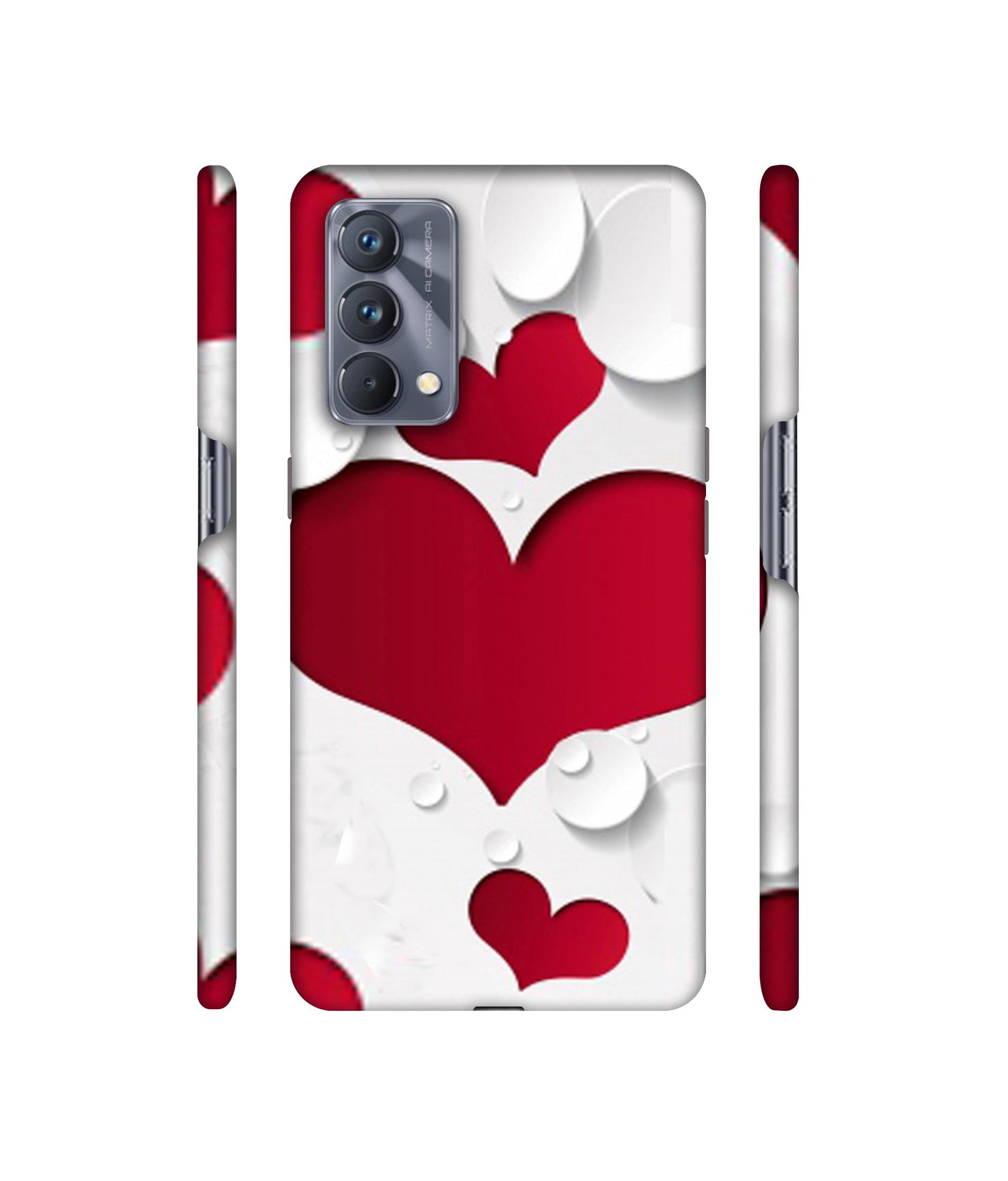 Multiple Hearts Designer Hard Back Cover for Realme GT Master Edition