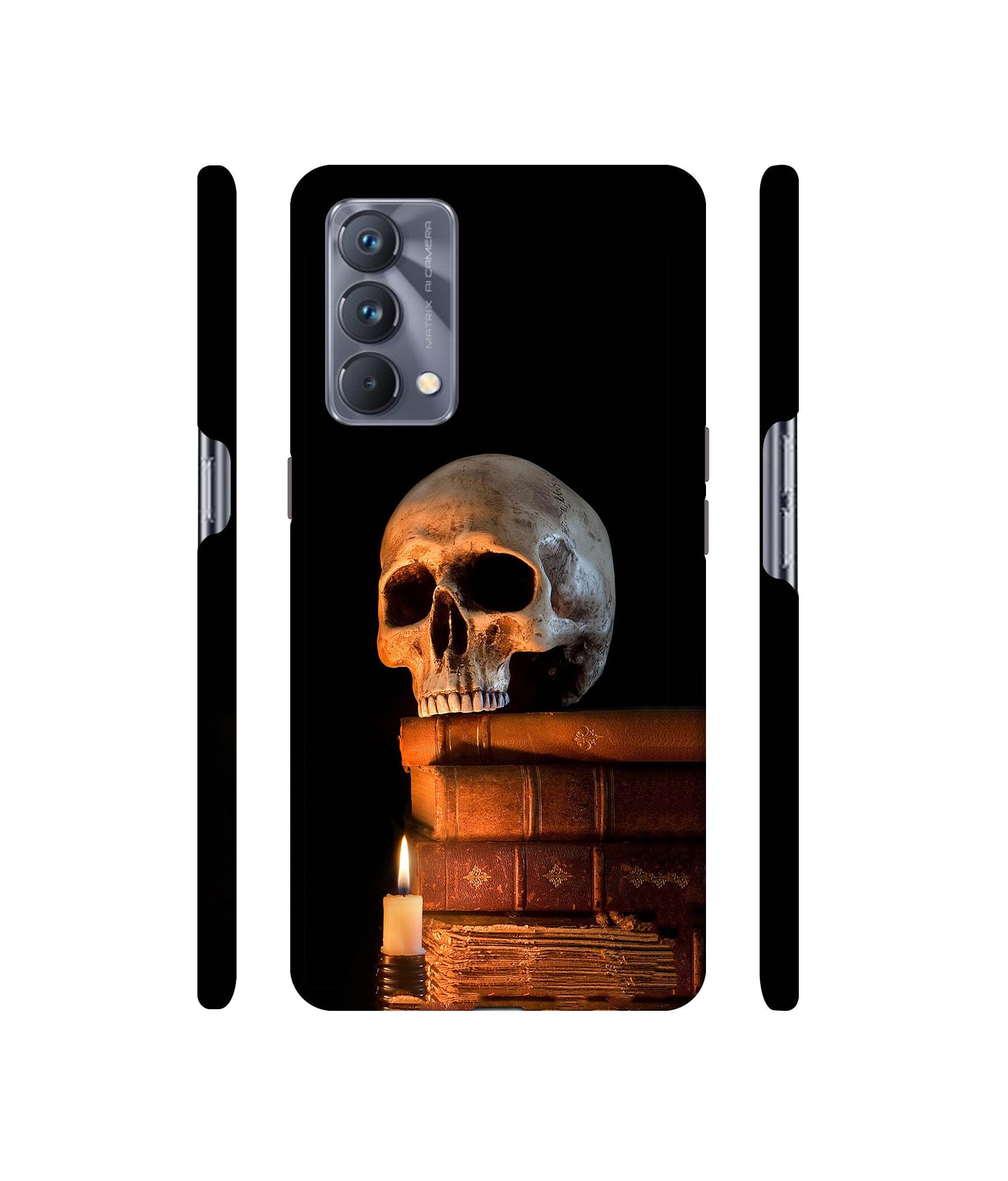 Skull Magic Candles Books Designer Hard Back Cover for Realme GT Master Edition