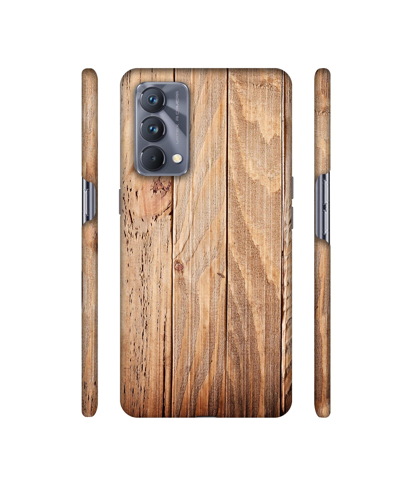Wooden Texture Designer Hard Back Cover for Realme GT Master Edition