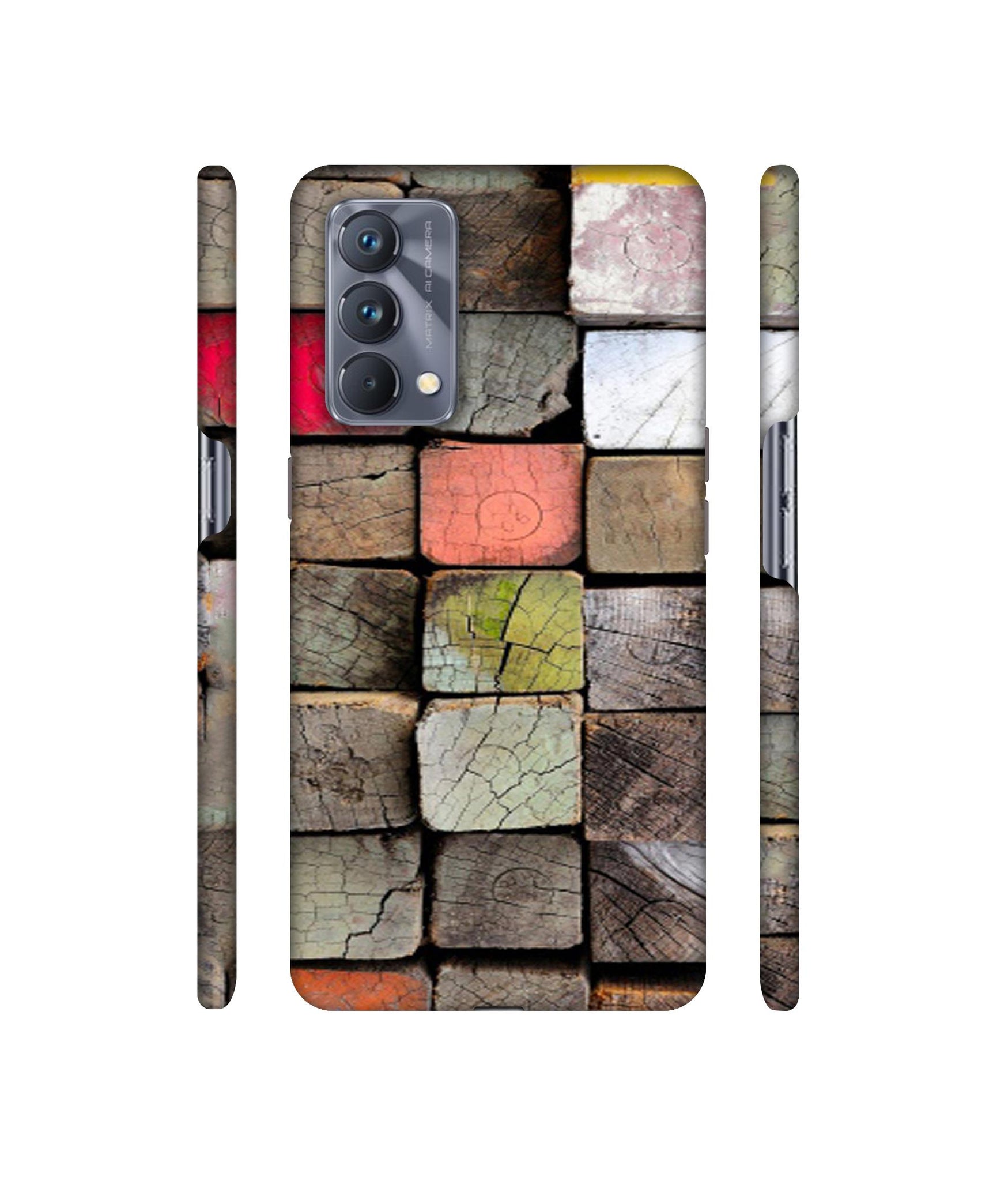 Wood Lumber Paint Designer Hard Back Cover for Realme GT Master Edition